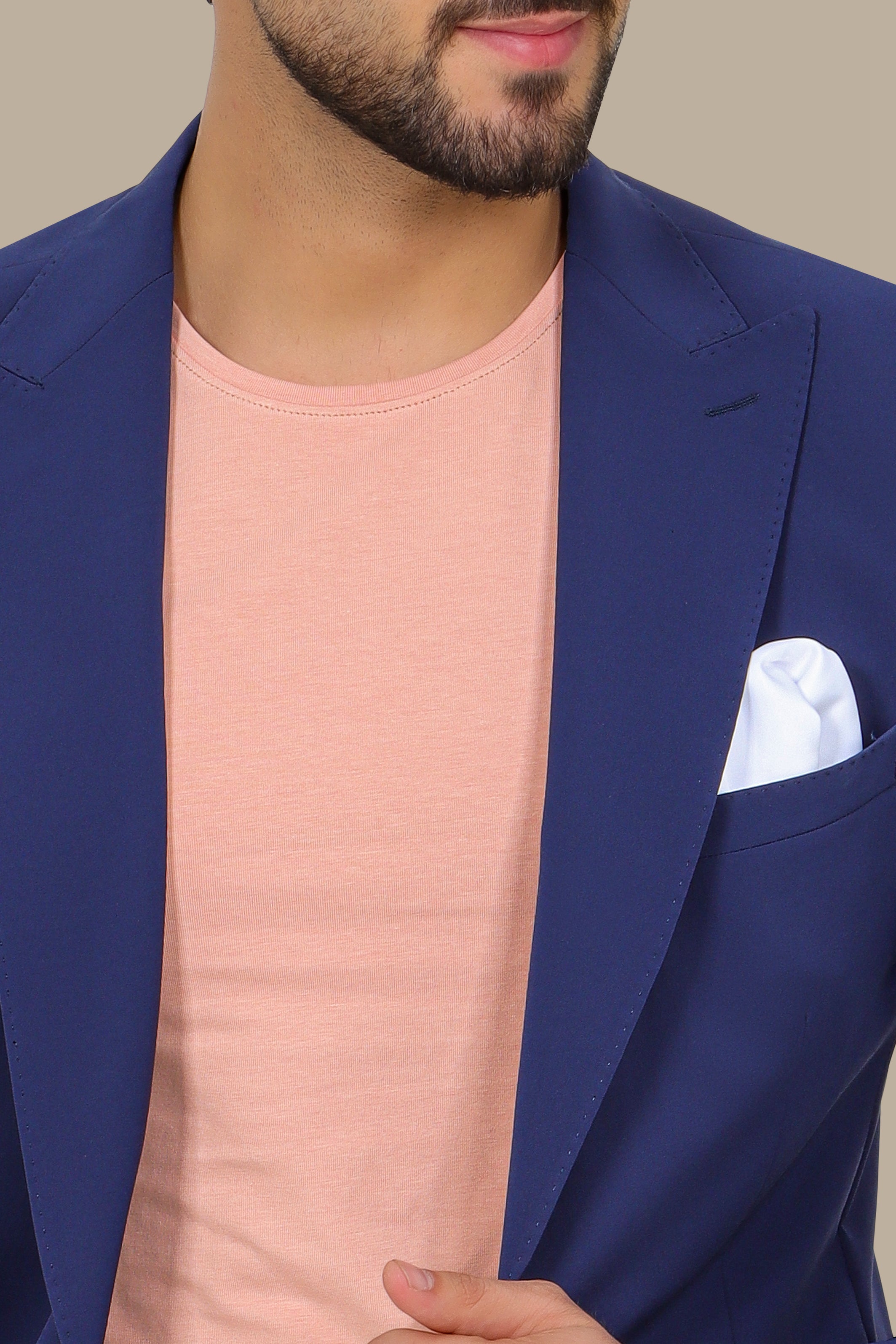 Travel Suit Peak Lapel | Blue
