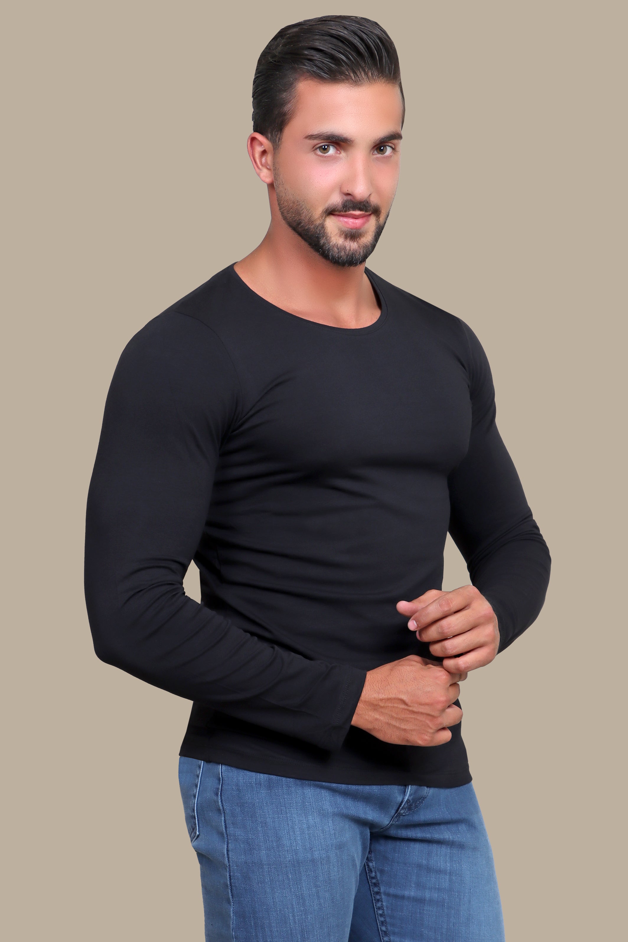 Classic Black Long Sleeve Tee