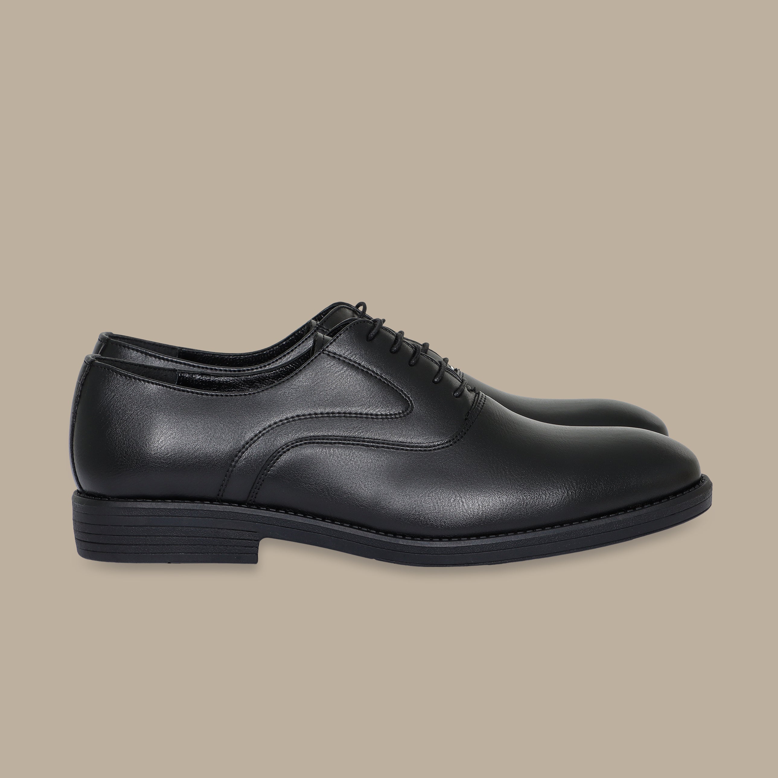 Classic Black Leather Dress Shoes