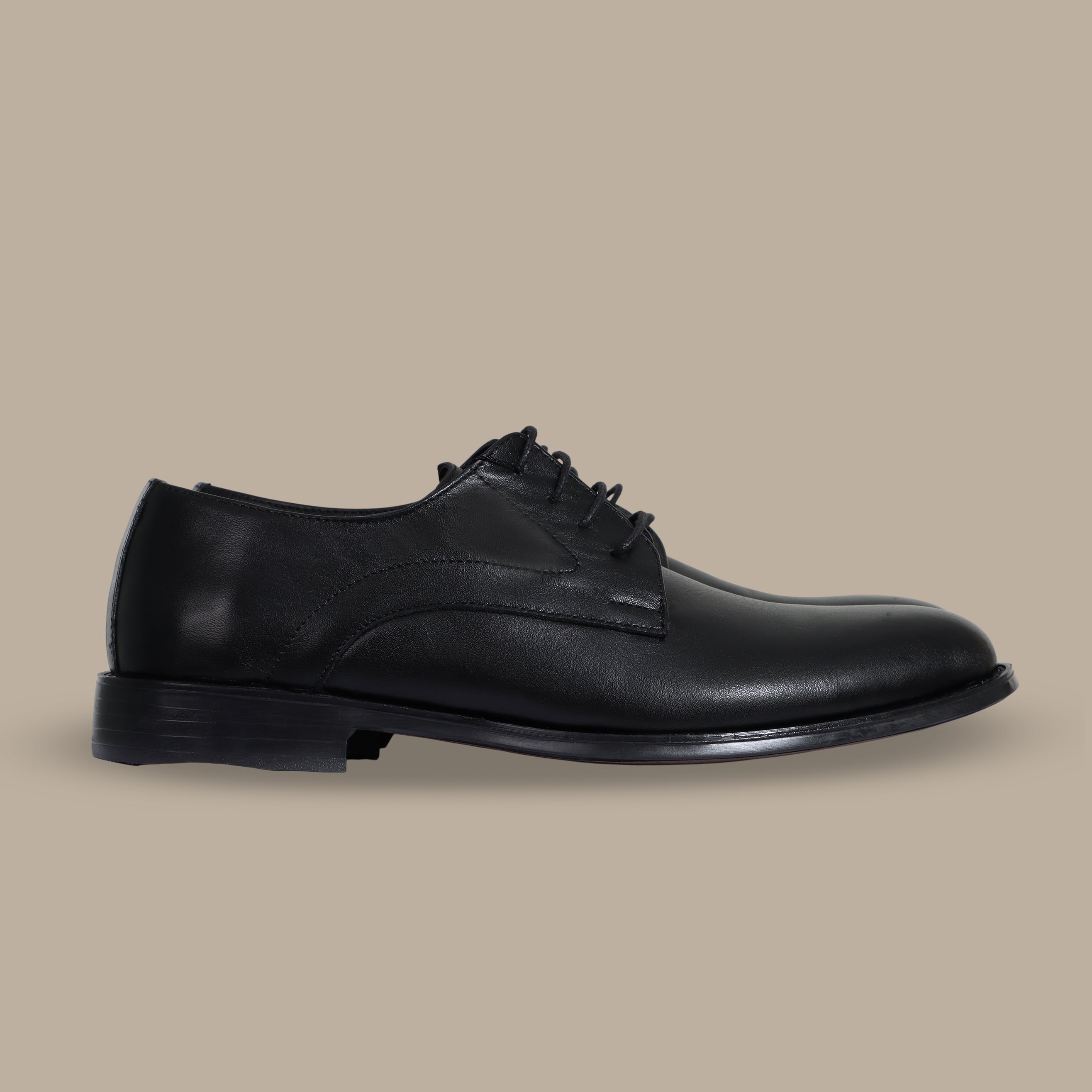 Classic Black Leather Dress Shoes