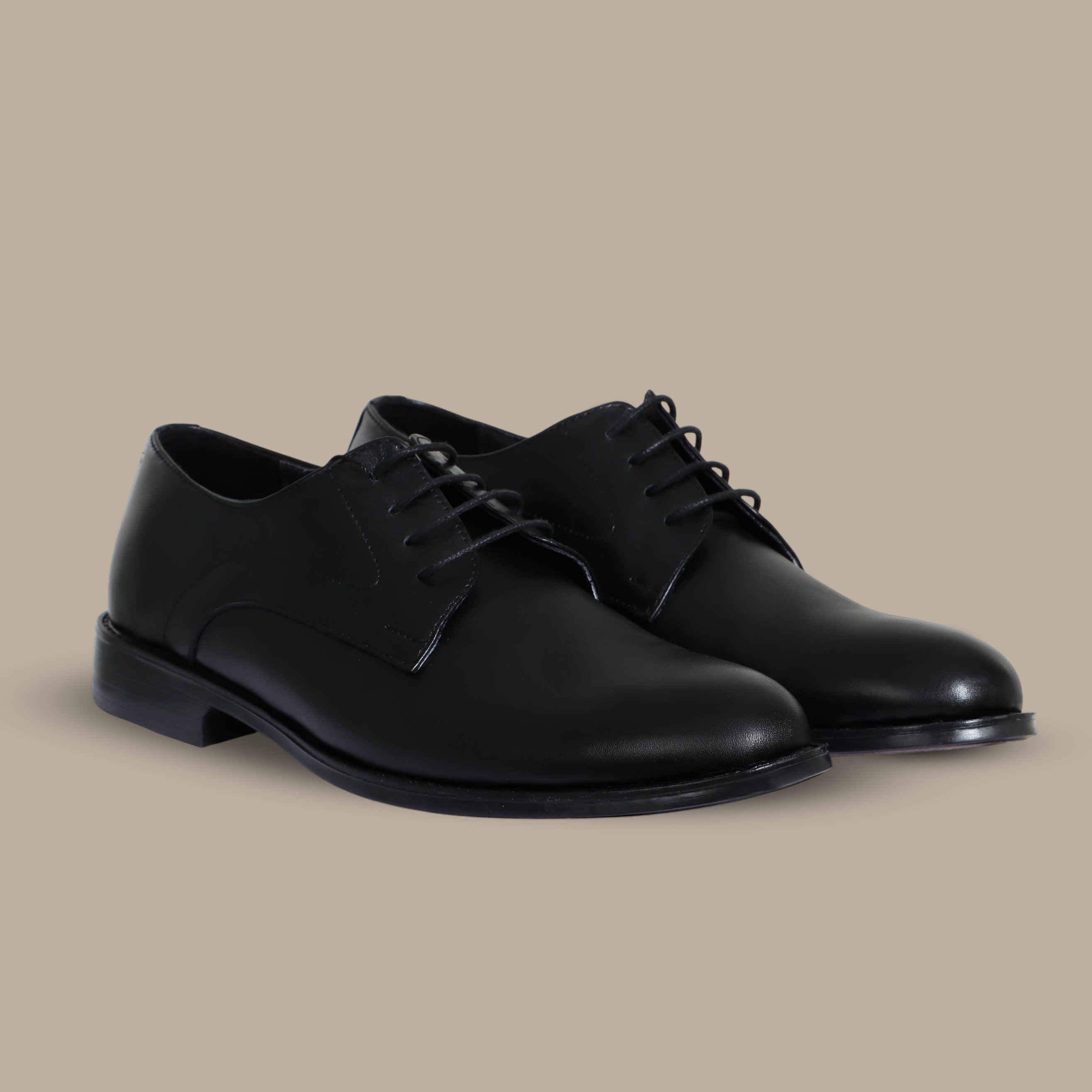 Classic Black Leather Dress Shoes