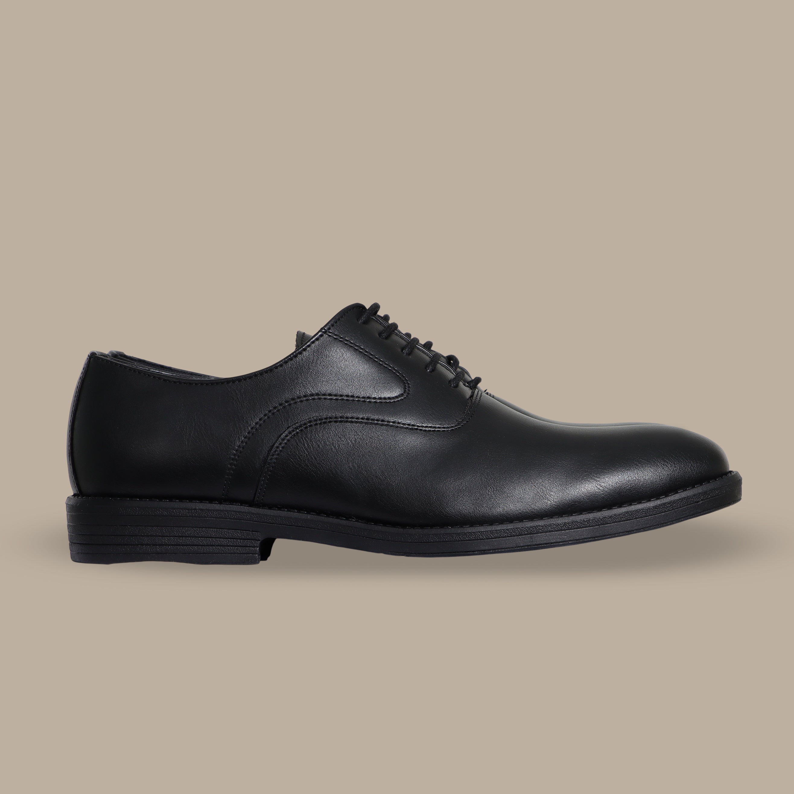 Classic Black Leather Dress Shoes
