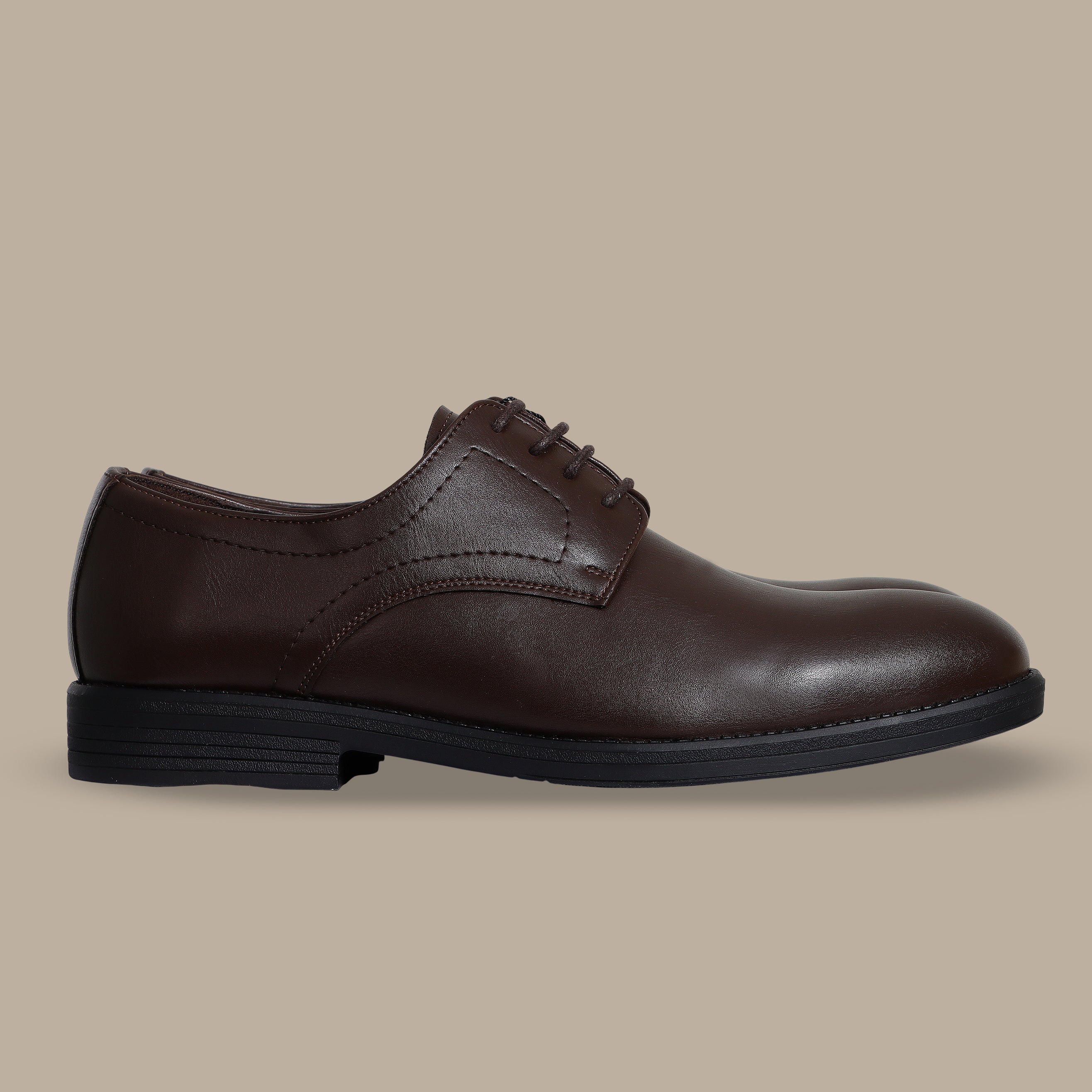 Brown Leather Blucher Shoes