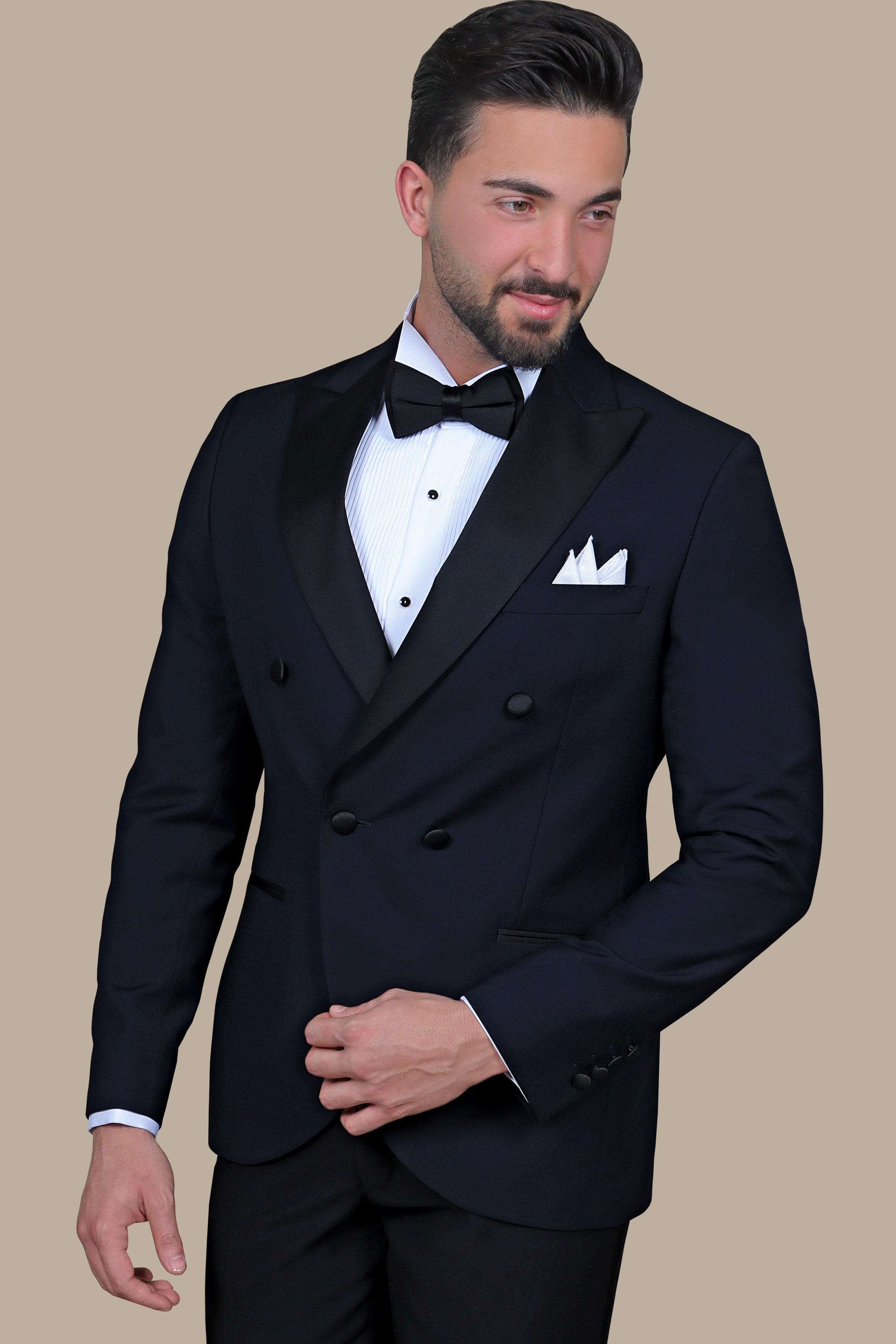 Blazer FV Double Breasted Wide Peak Navy