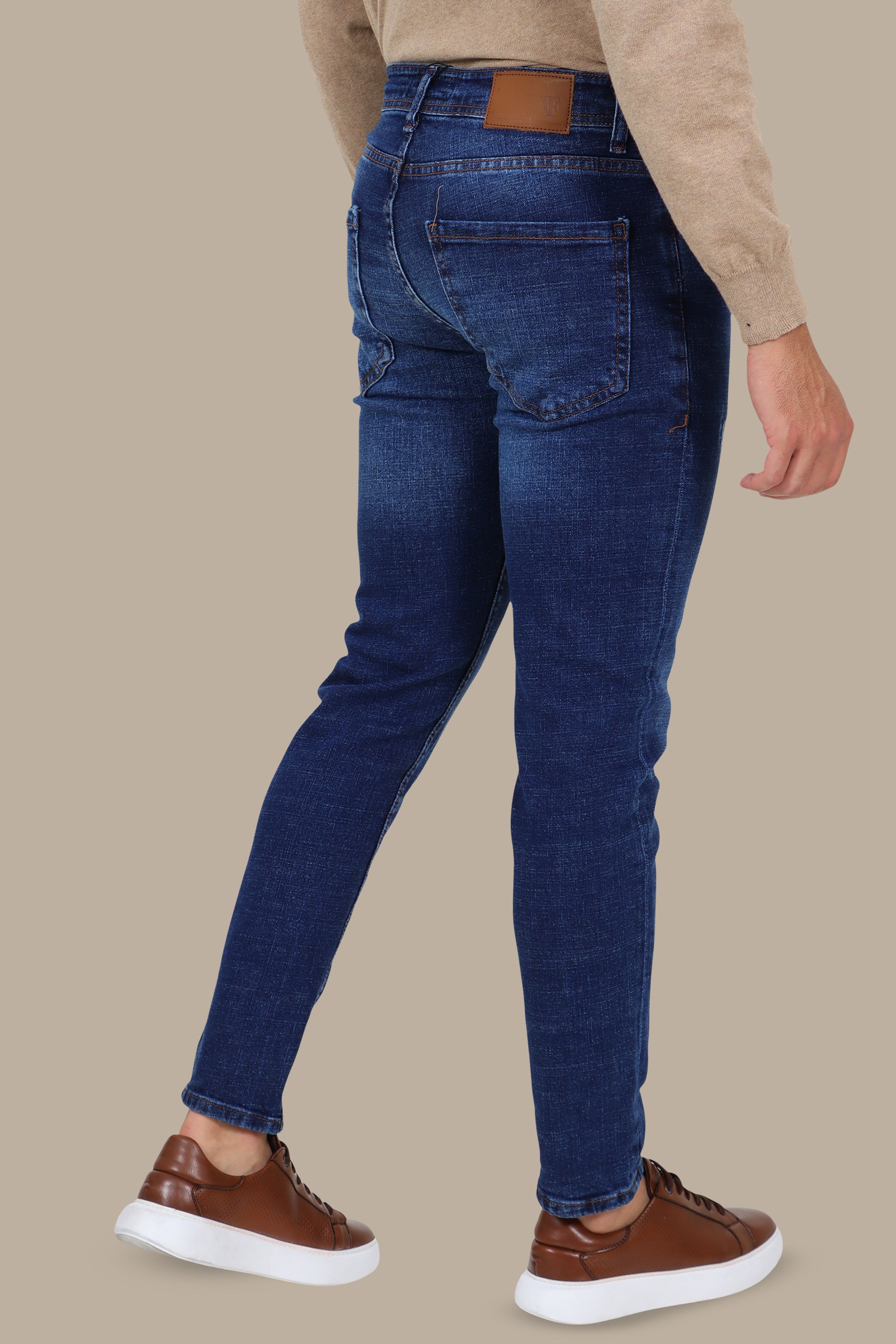 Washed Blue Slim Fit Jeans