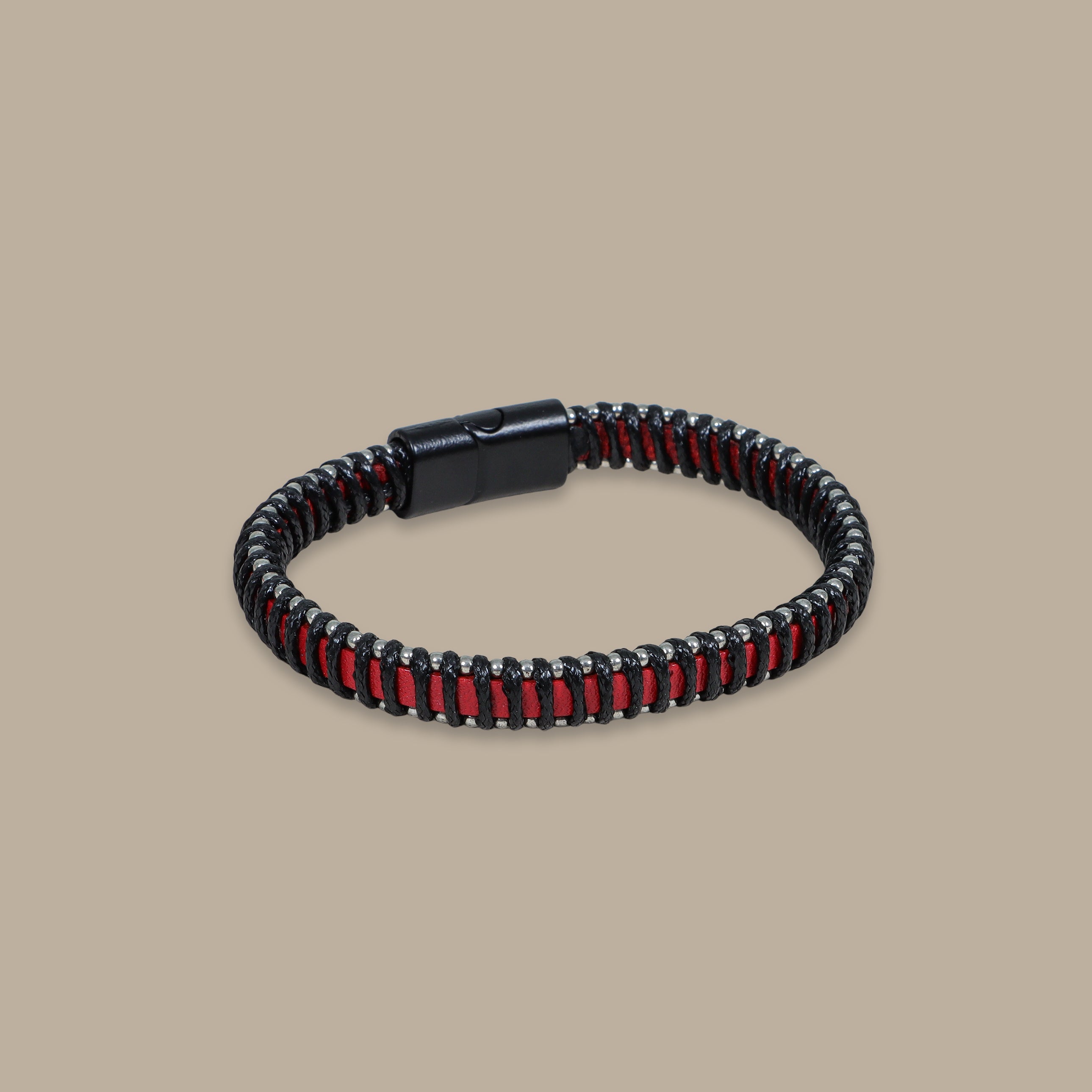 Leather Bracelet One Layer – Red