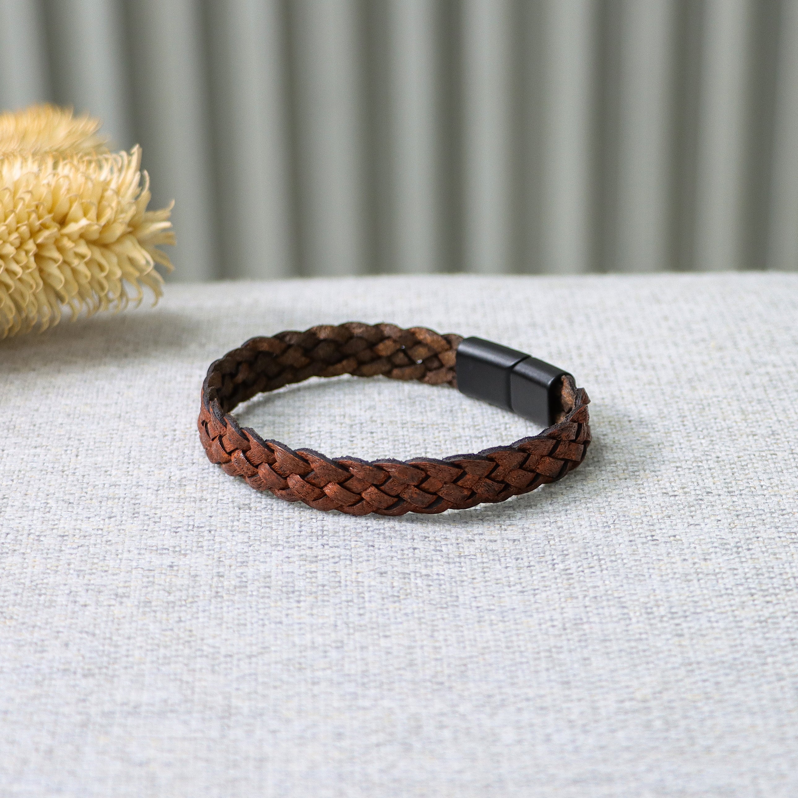 Leather Bracelet One Layer – Havane