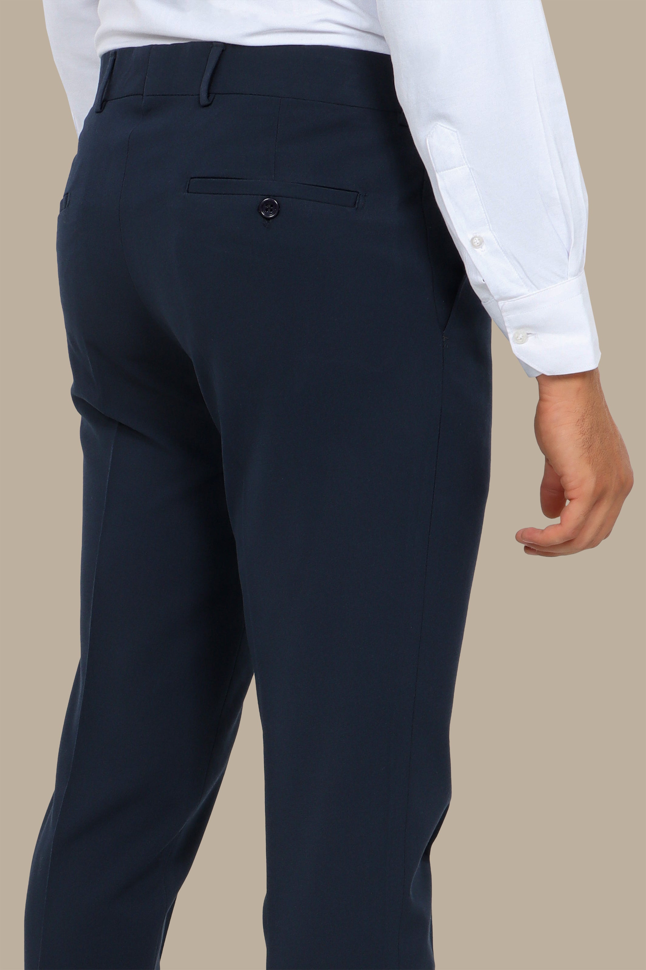 Navy Classic Plain Pants