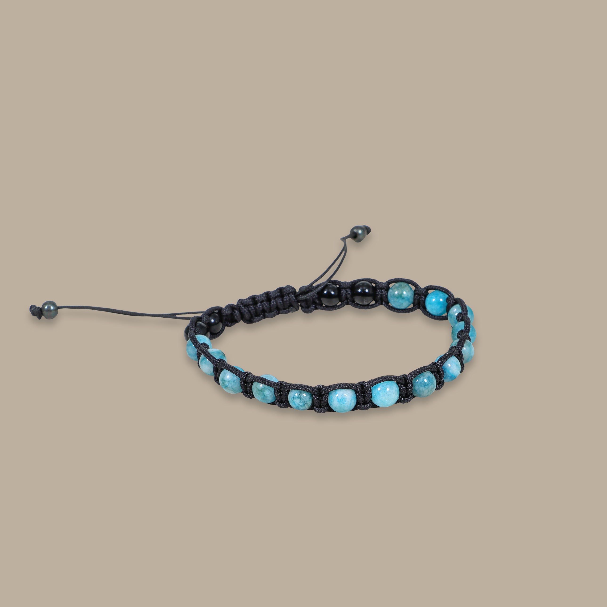 Laced Stone Bracelet Petrol