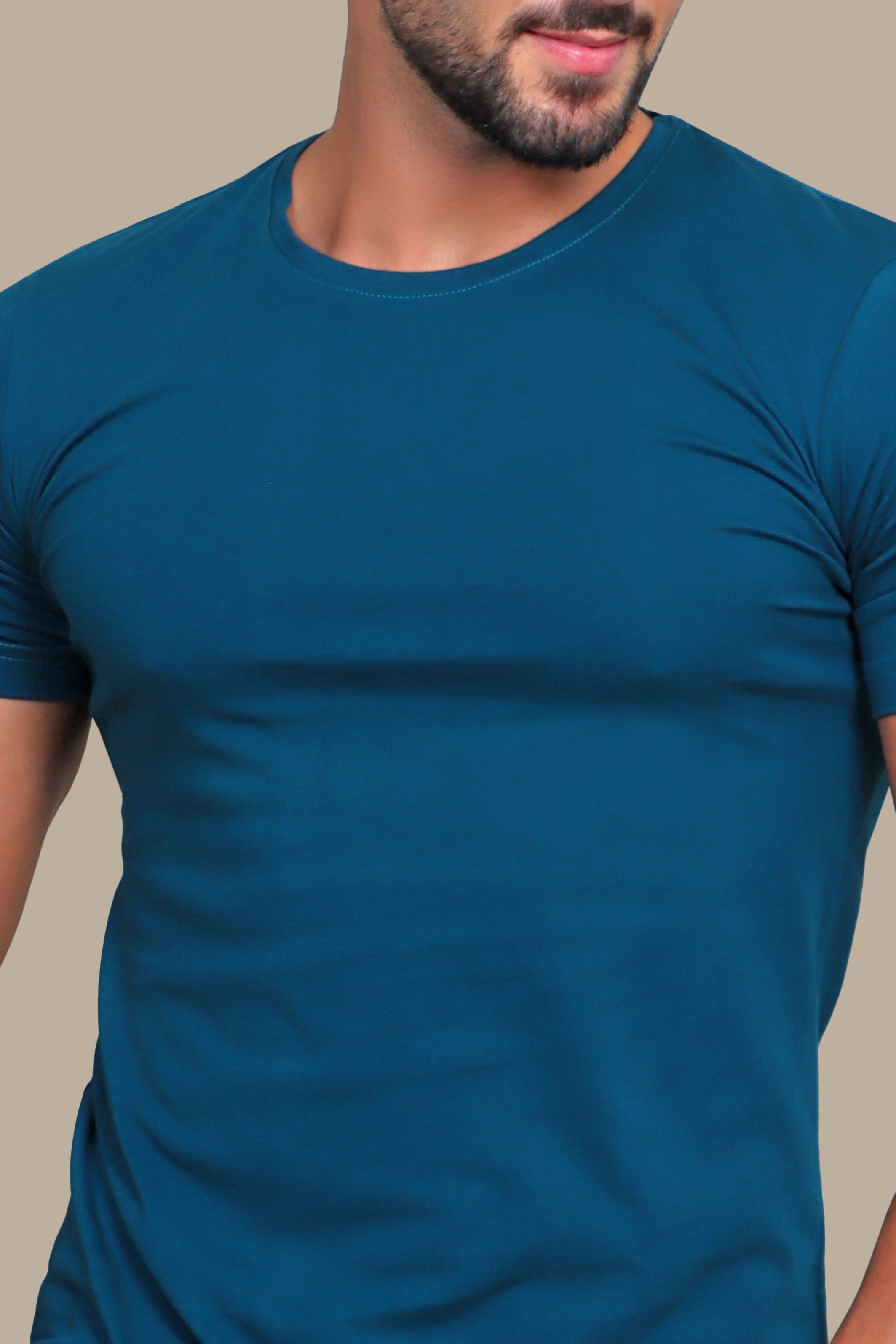 Petrol Basic R-Neck T-Shirt