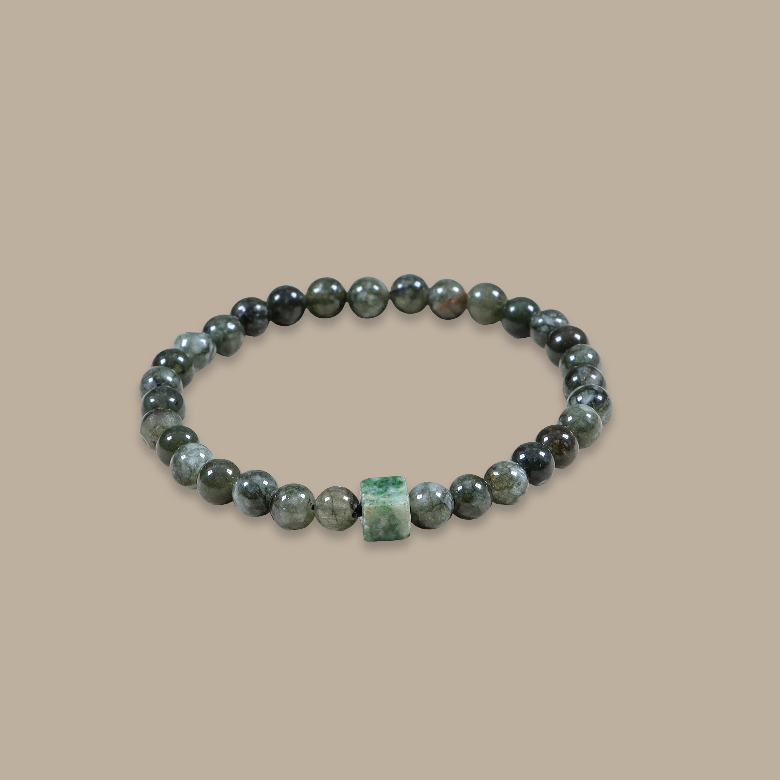 Stone Bracelet Dark Grey