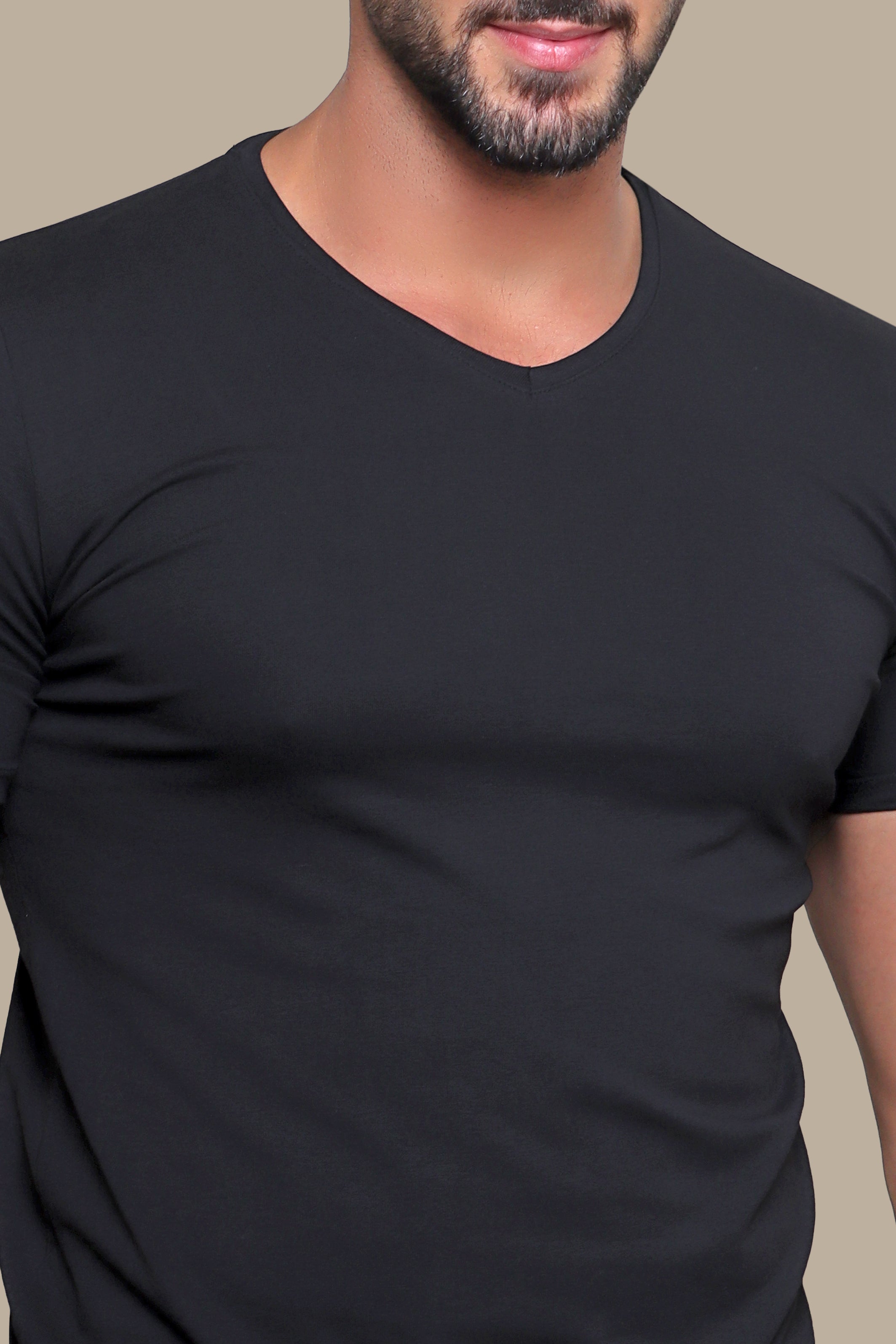 Black V-Neck T-Shirt: Timeless Basic