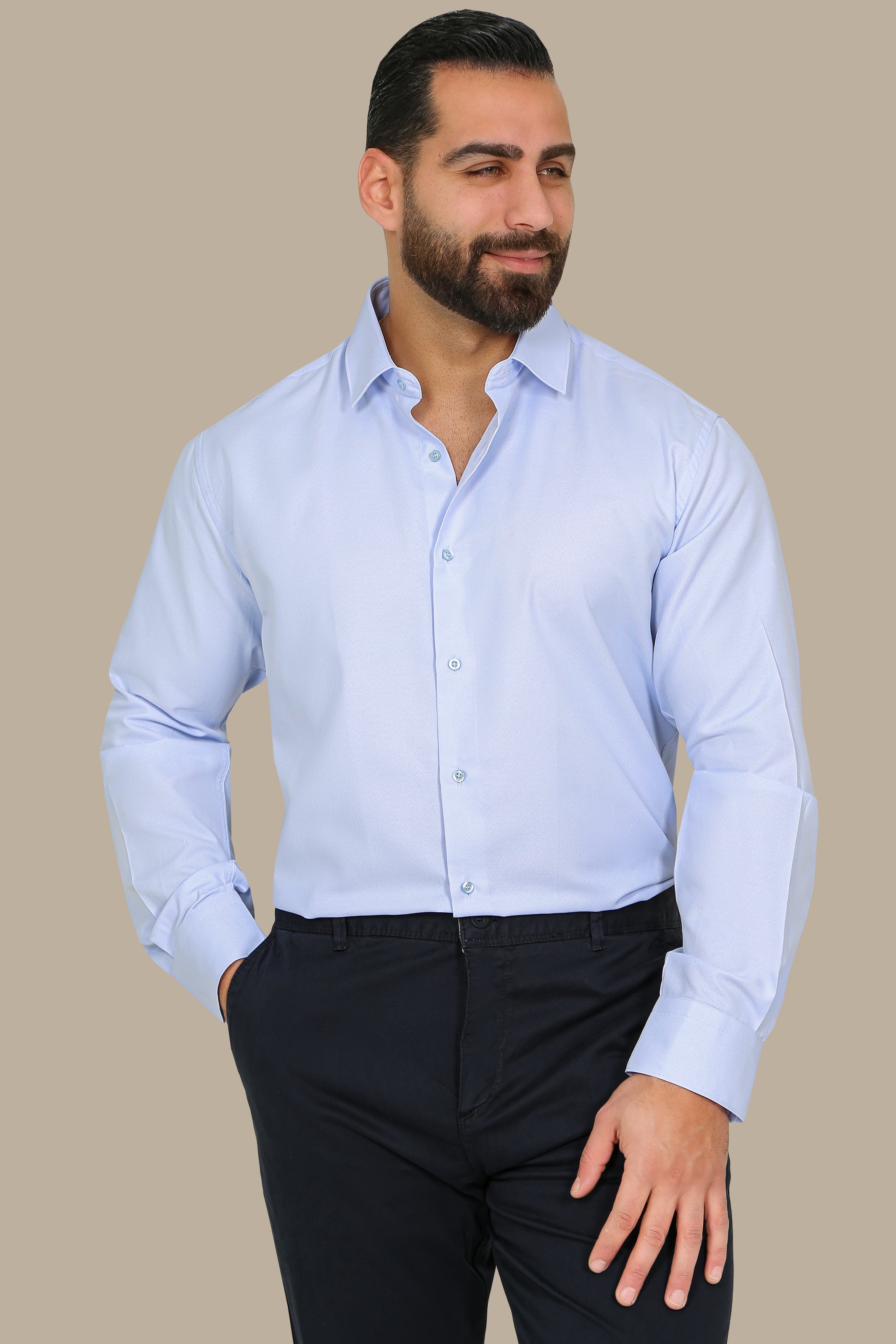 Piques Regular Light Blue Shirt
