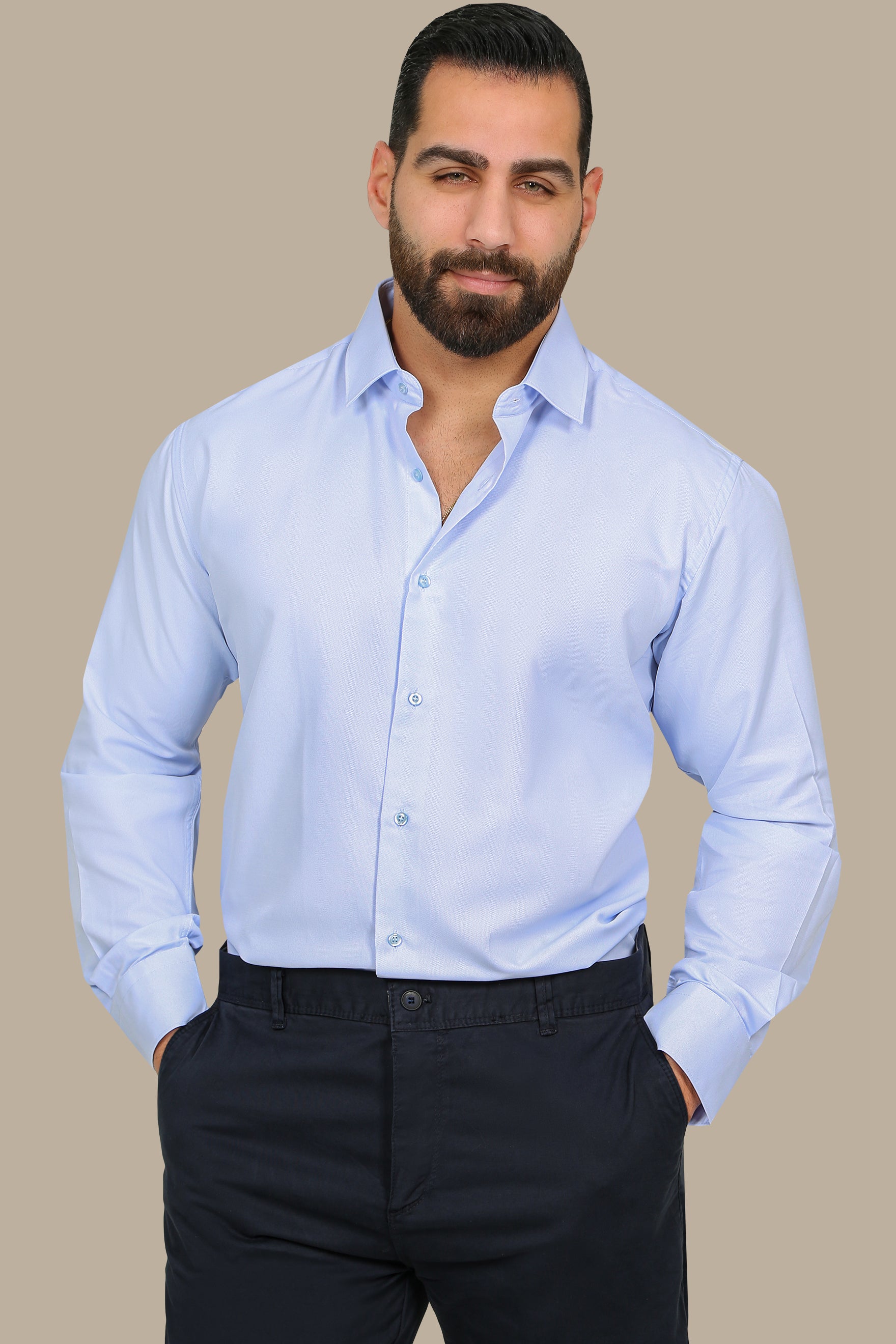 Piques Regular Light Blue Shirt