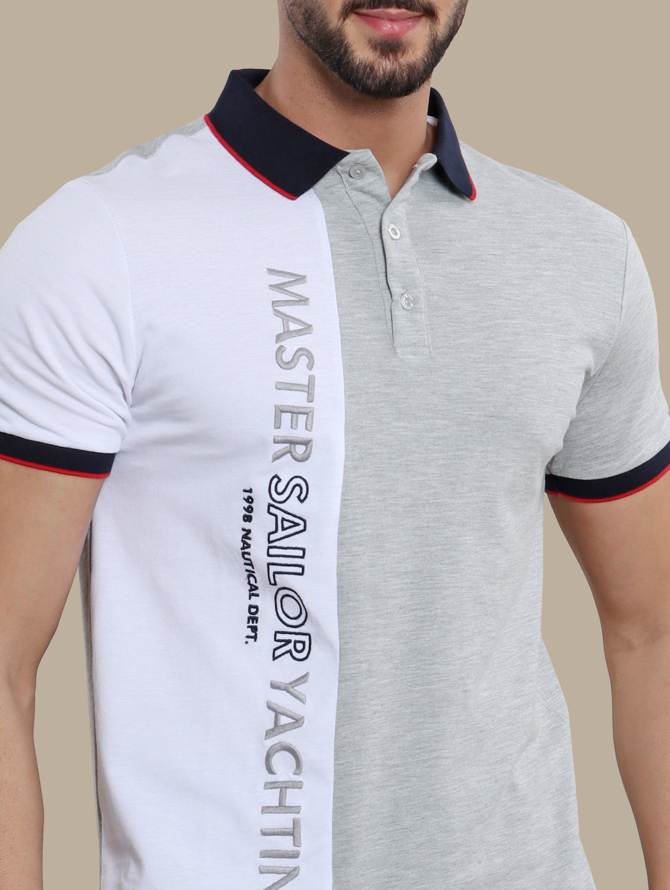 Polo Printed Yachting | Gray