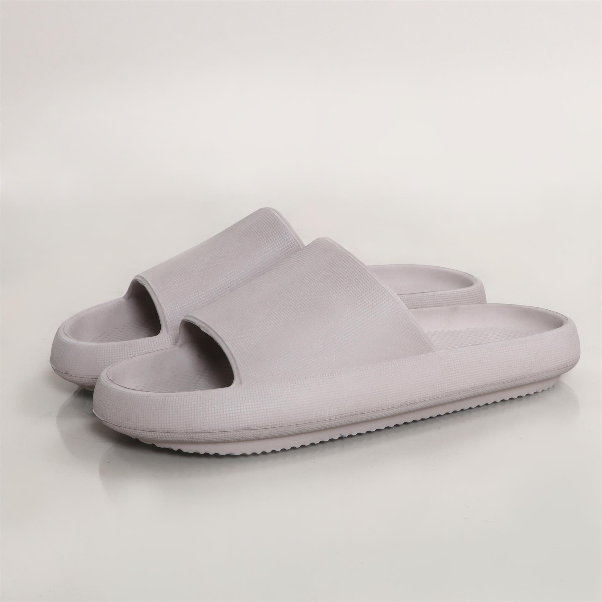 Beige Basic Rubber Slippers