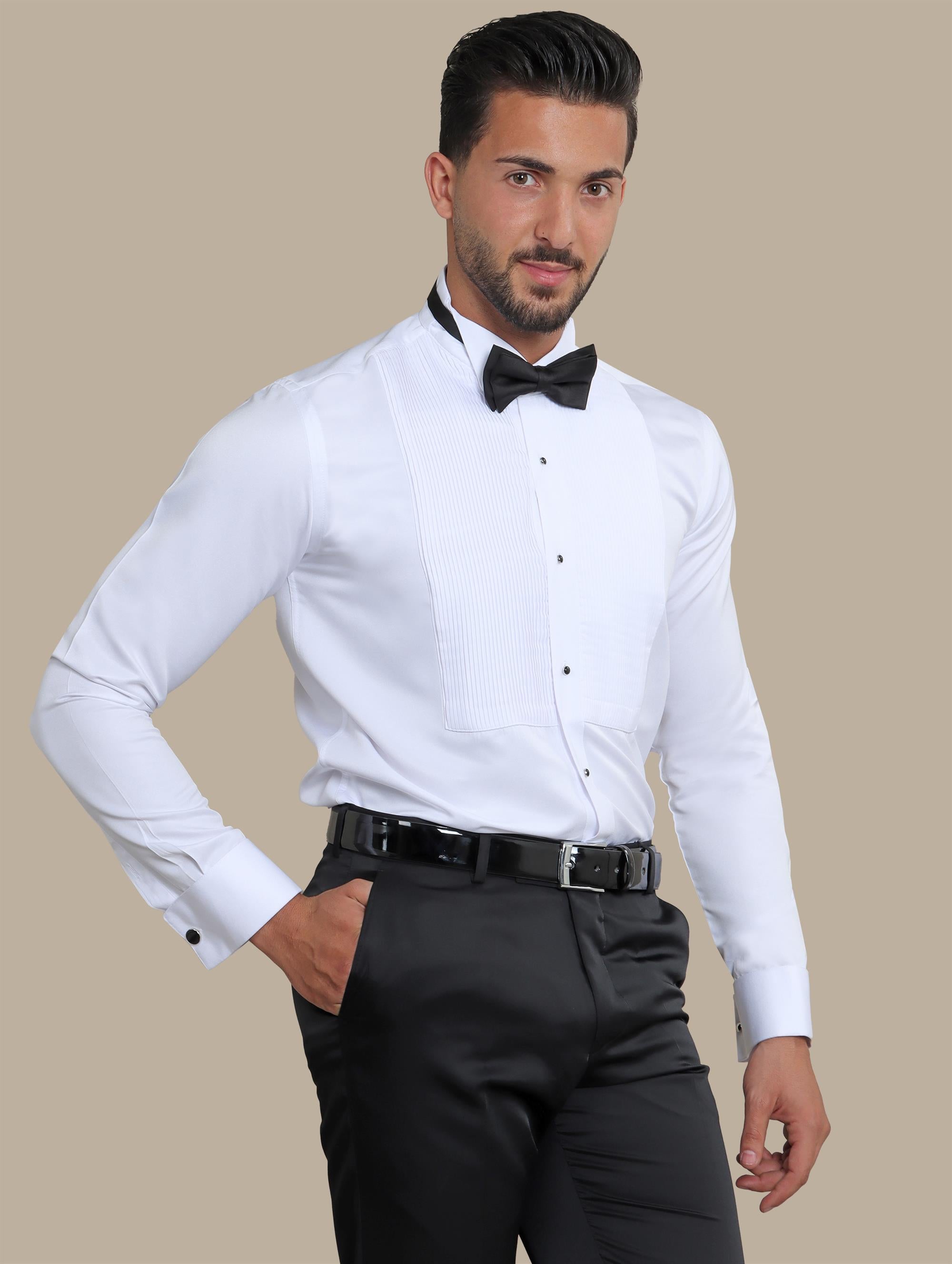 White Plissé Shirt