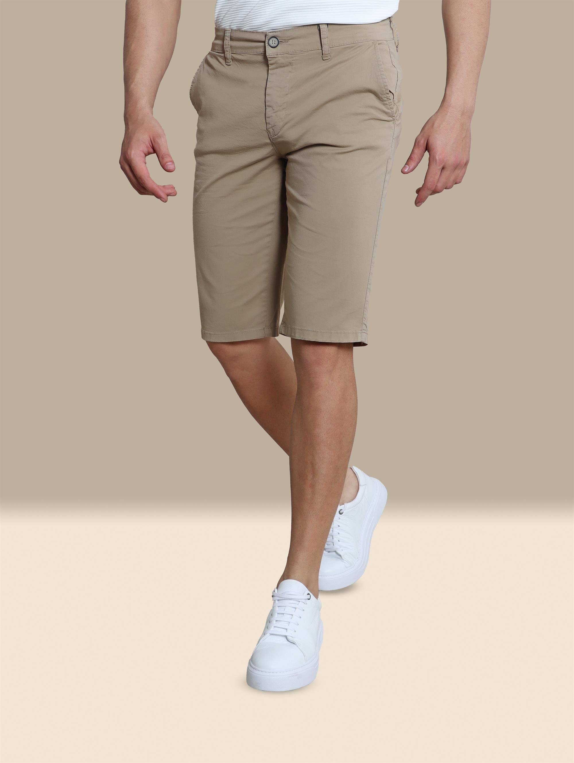 Short Chino Plain Slim | Beige