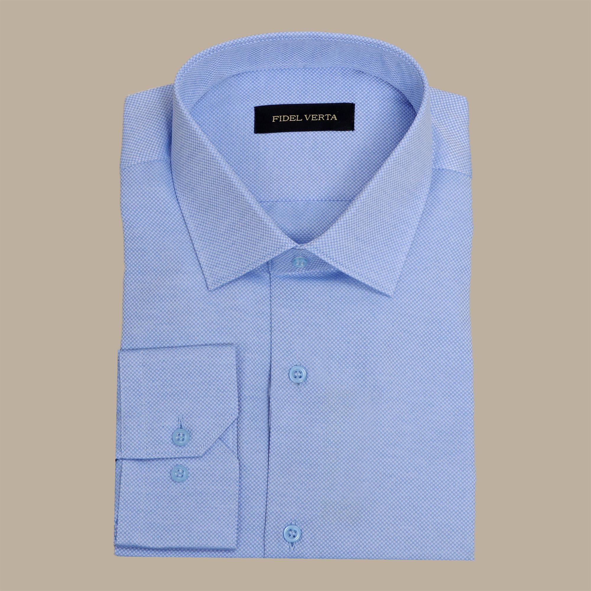 True Blue Classic: Regular Structured Shirt