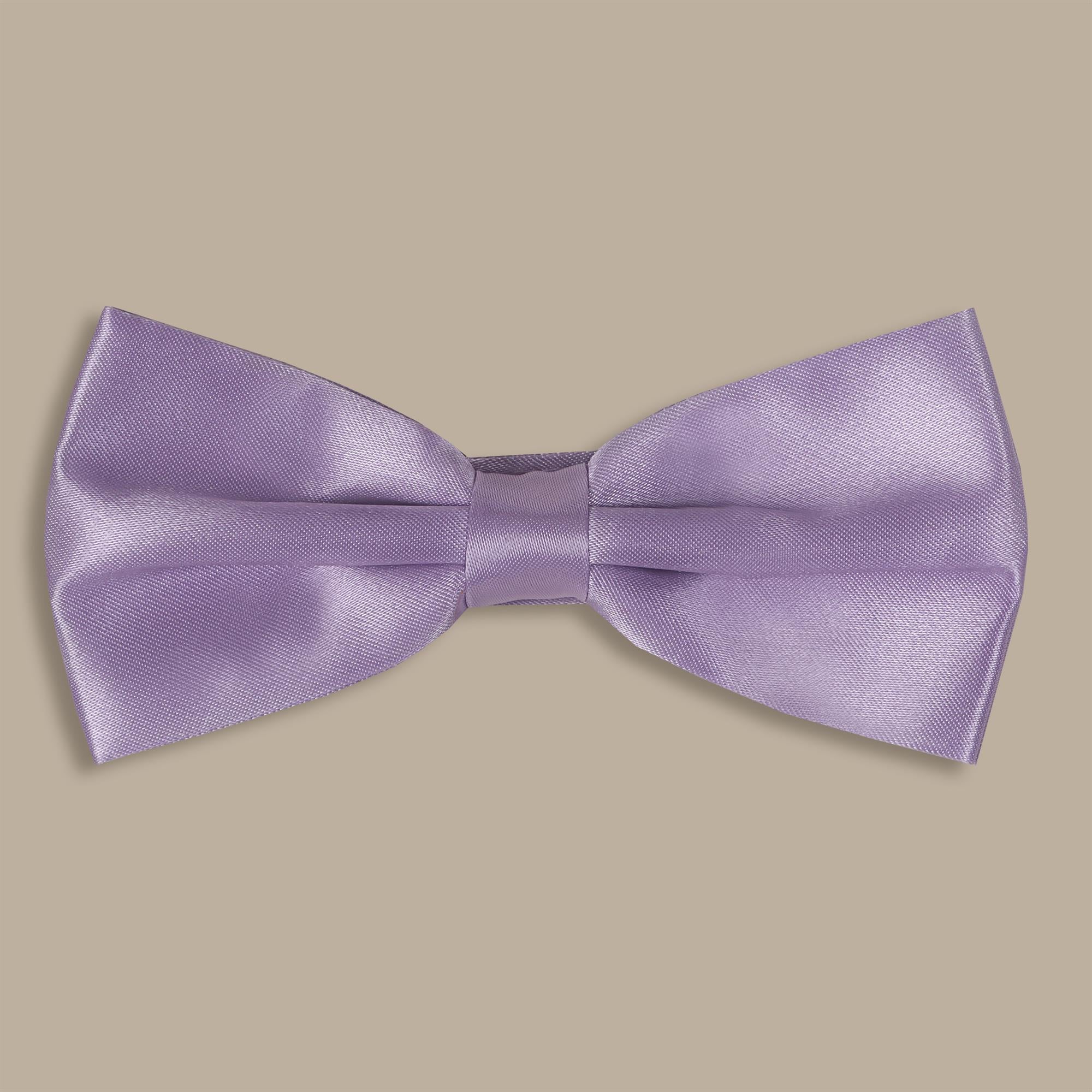 Plain Satin Lilac Bowtie