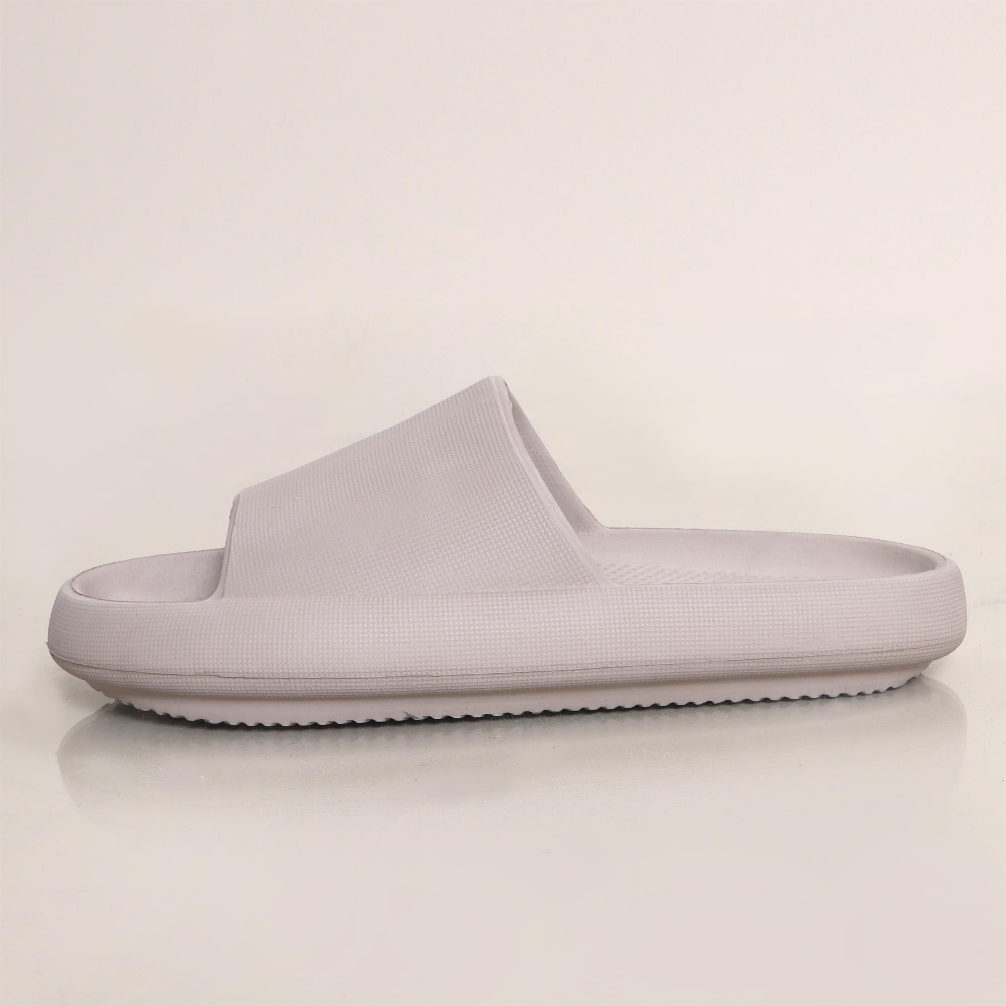 Beige Basic Rubber Slippers