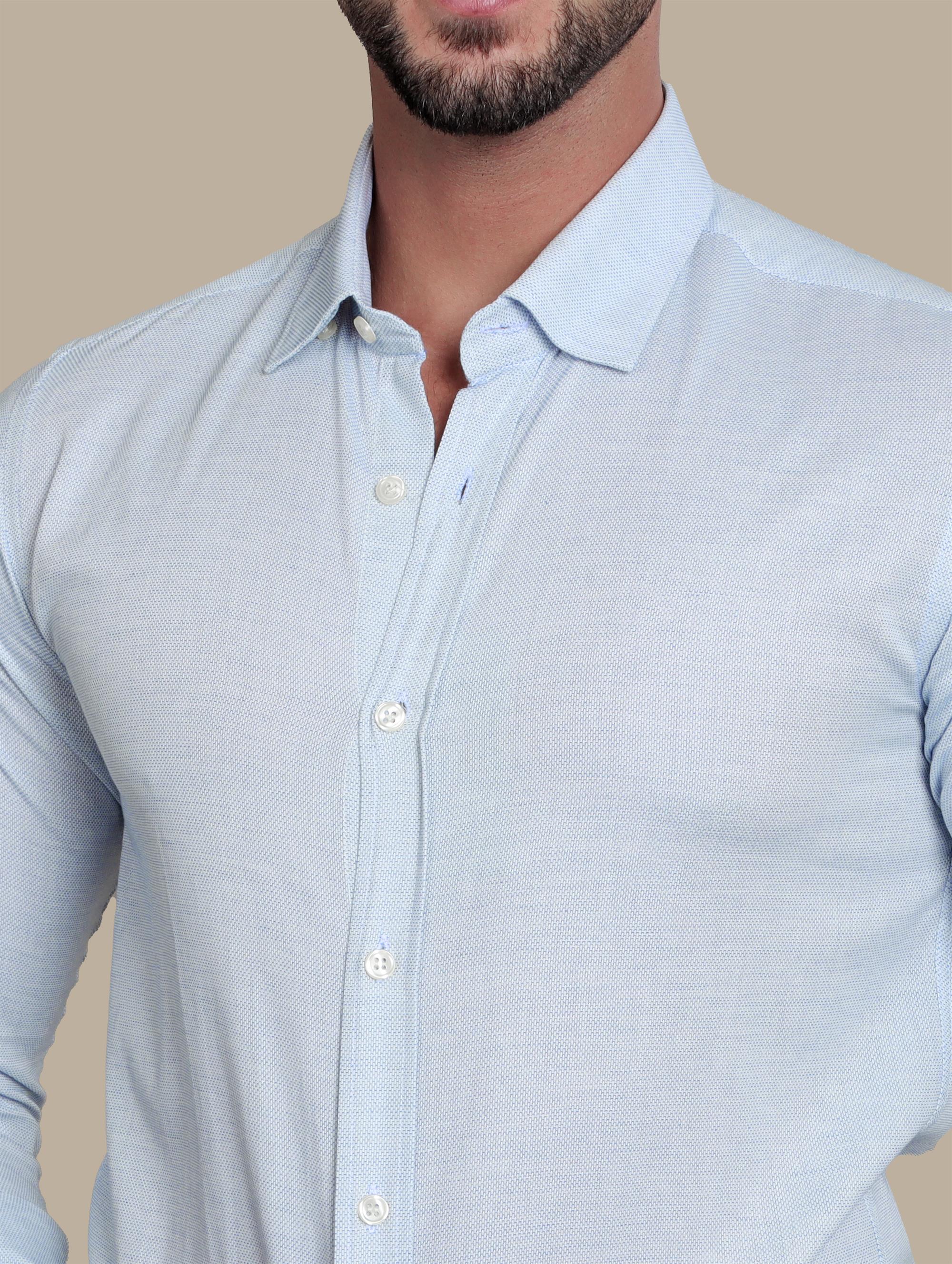 Light Blue Structured Shirt
