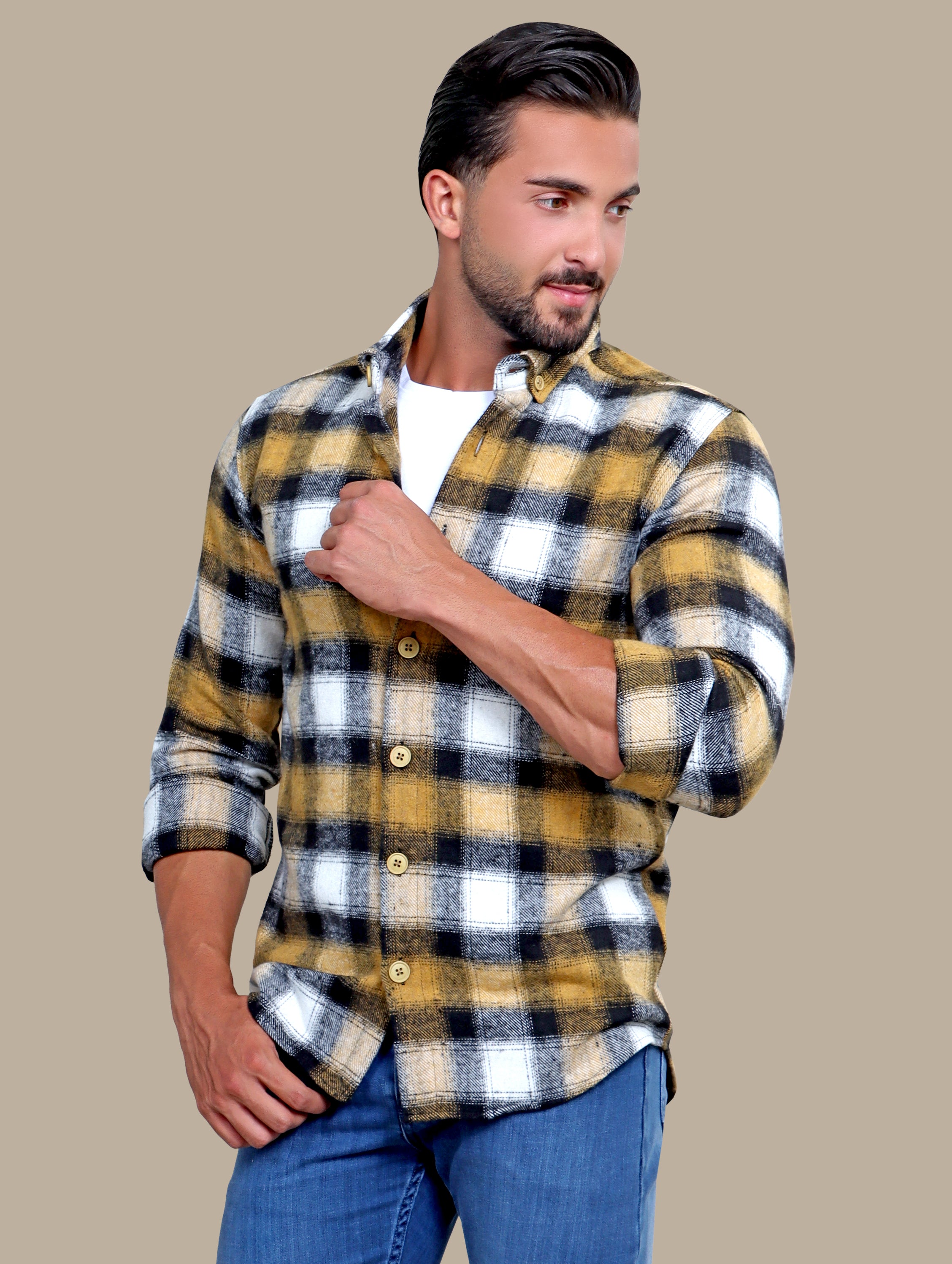 Overshirt Checked | Yellow