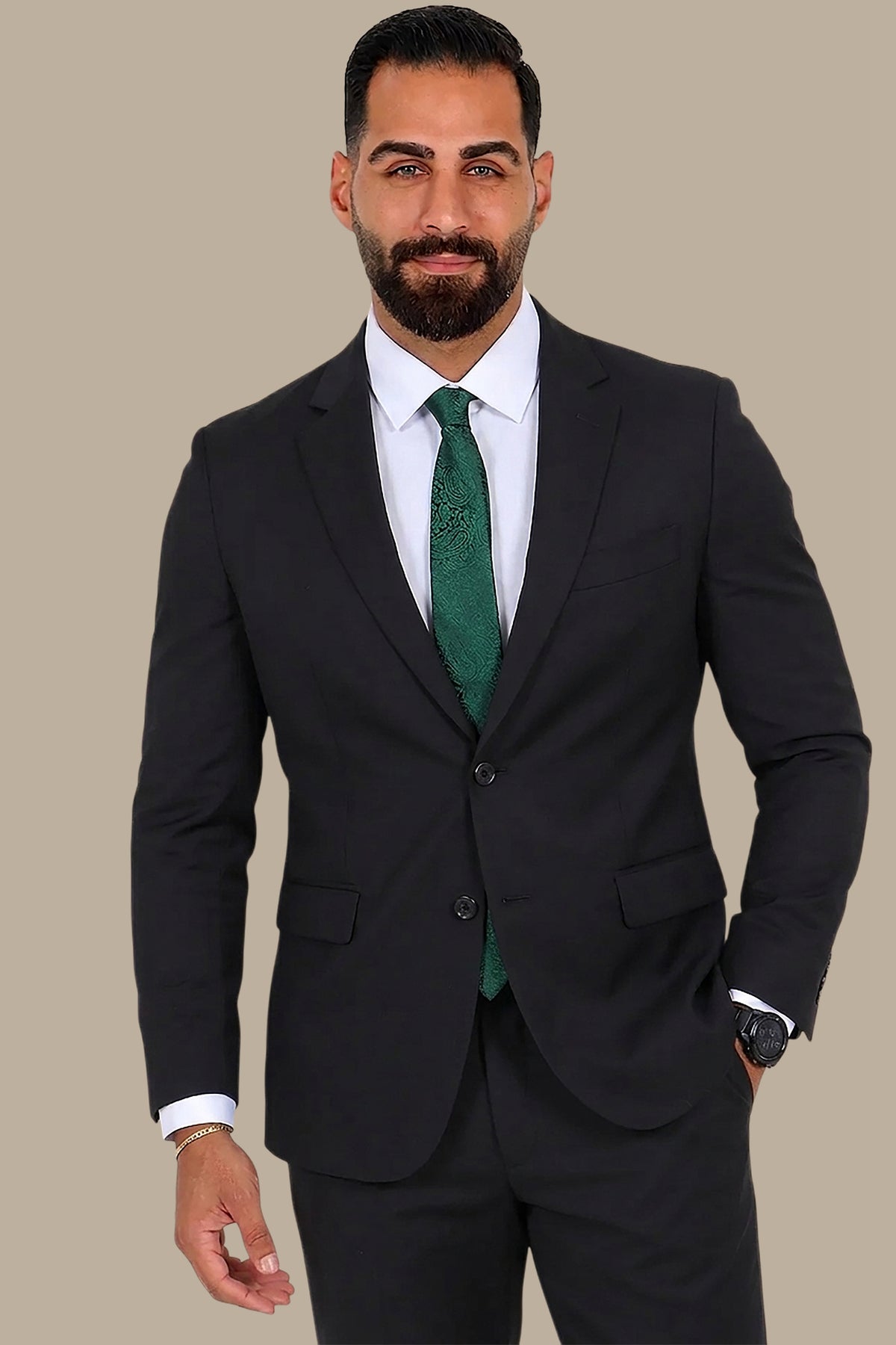 Ultimate Elegance: The Notch Drop 4-Color Black Suit