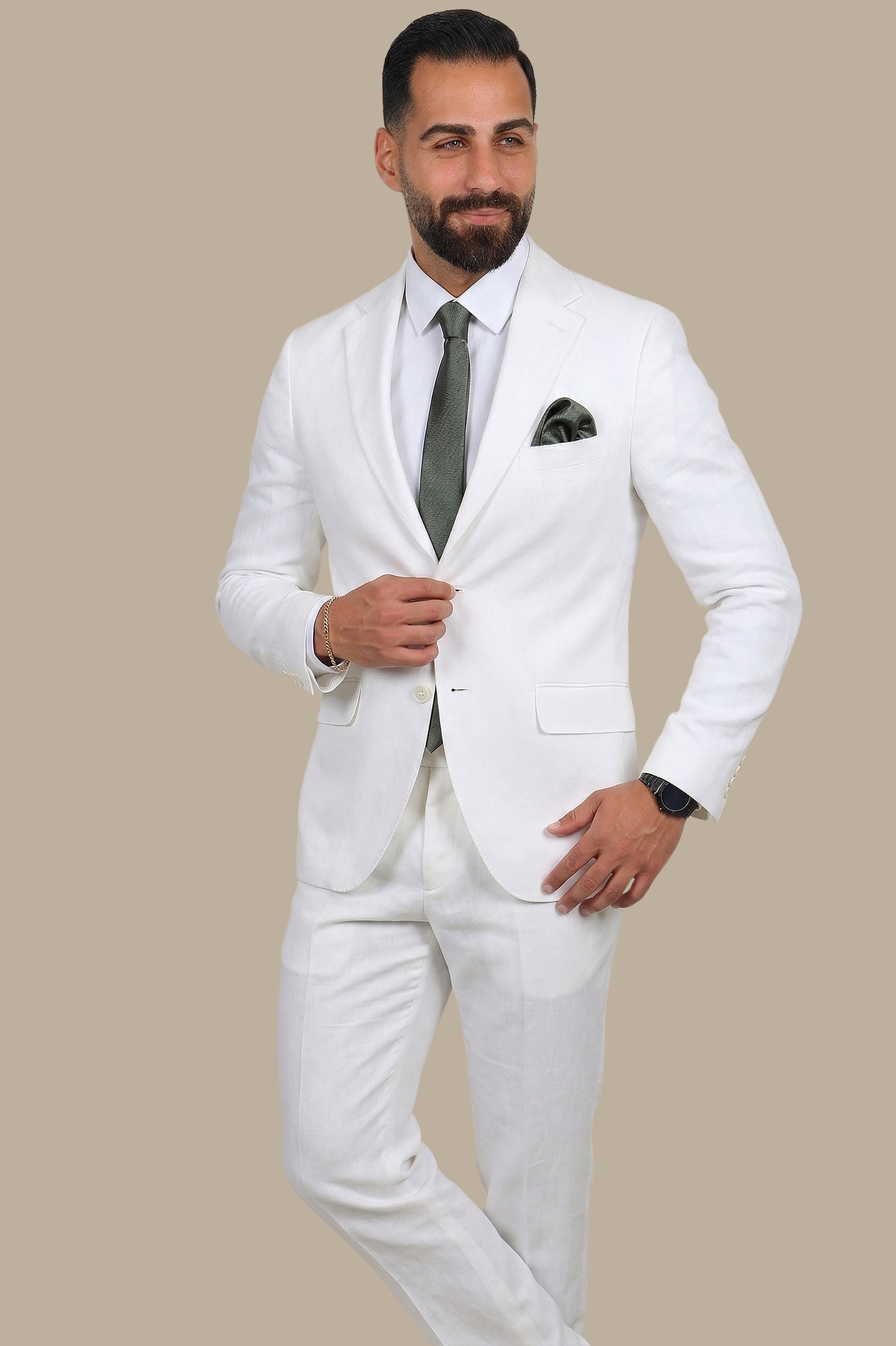 White Linen Suit