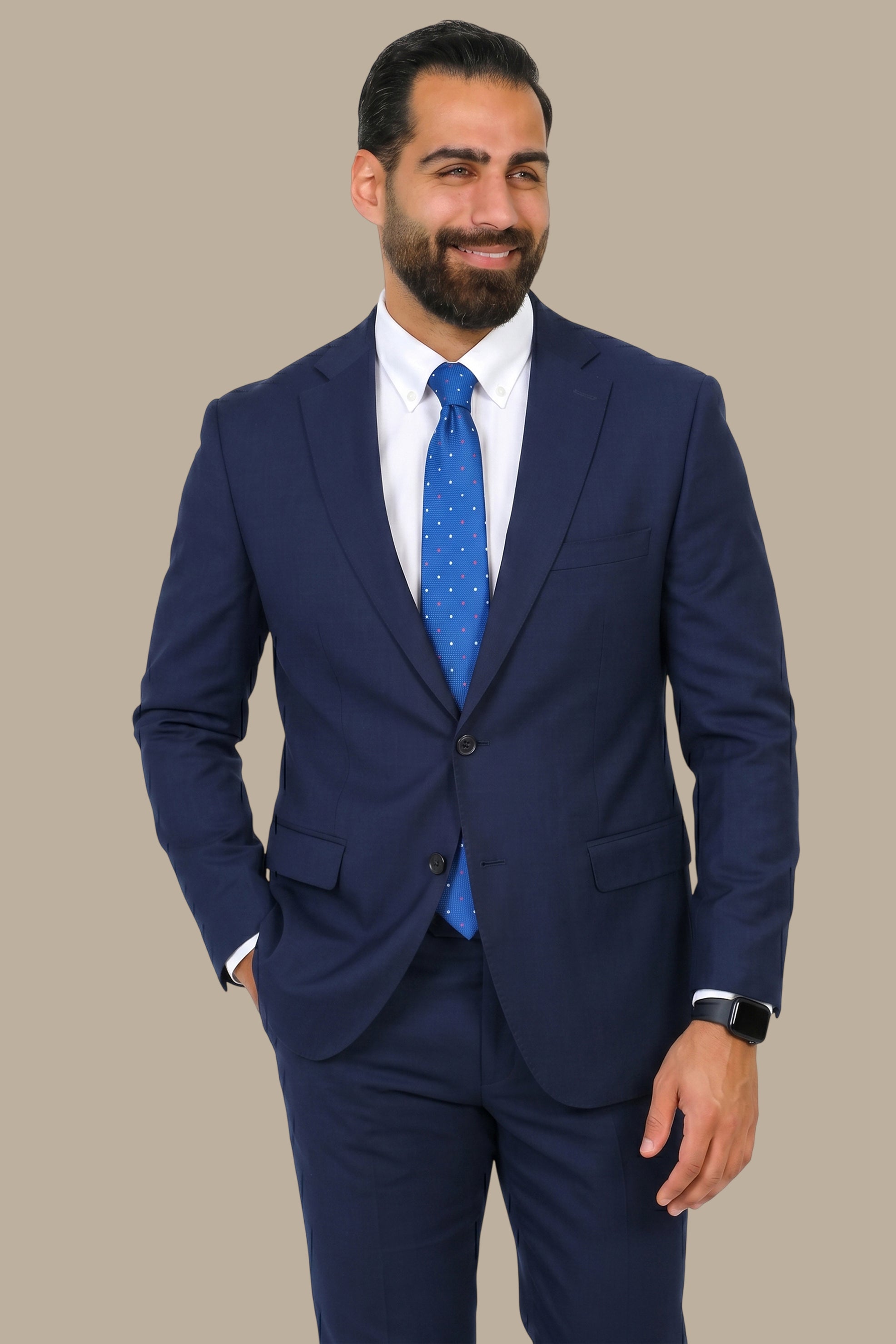Navy Basic Big Size Suit