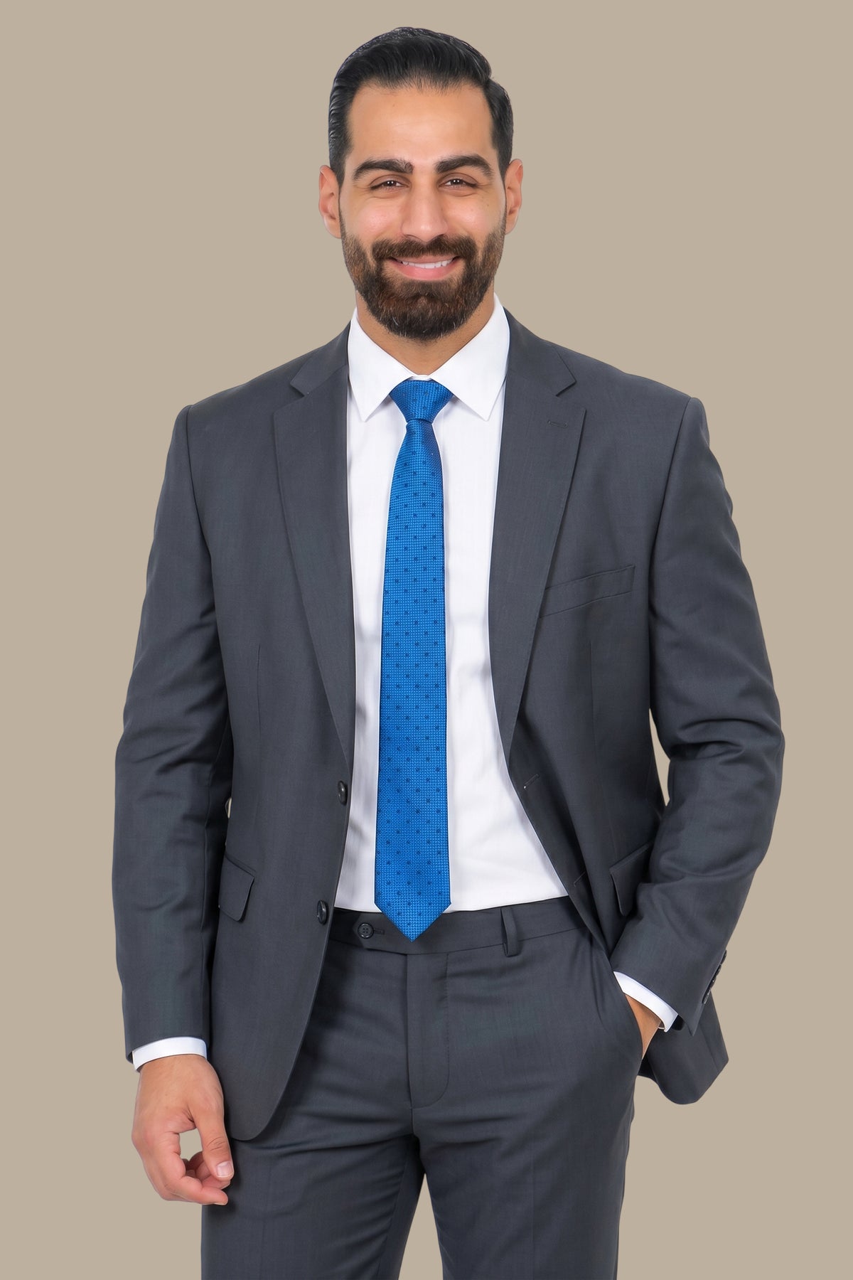Dark Grey Regular Big Size Suit