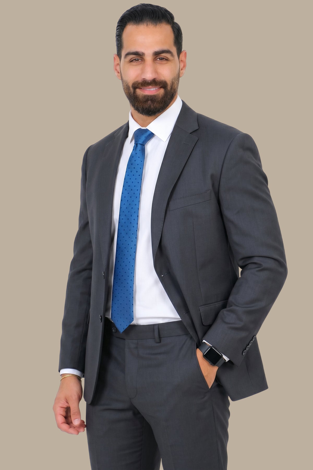 Dark Grey Regular Big Size Suit