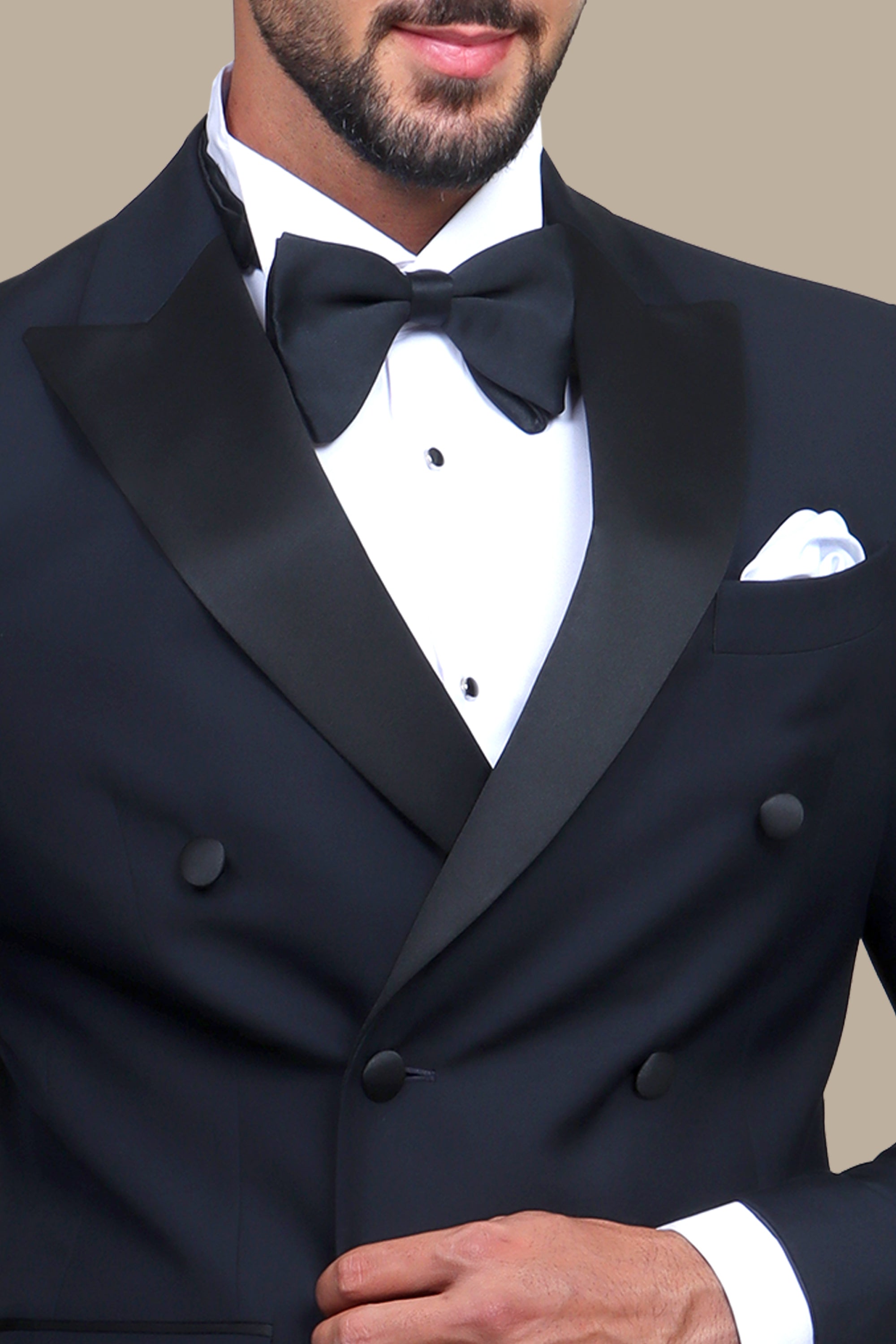 Navy Double-Breasted Elegance: A Timeless Statement