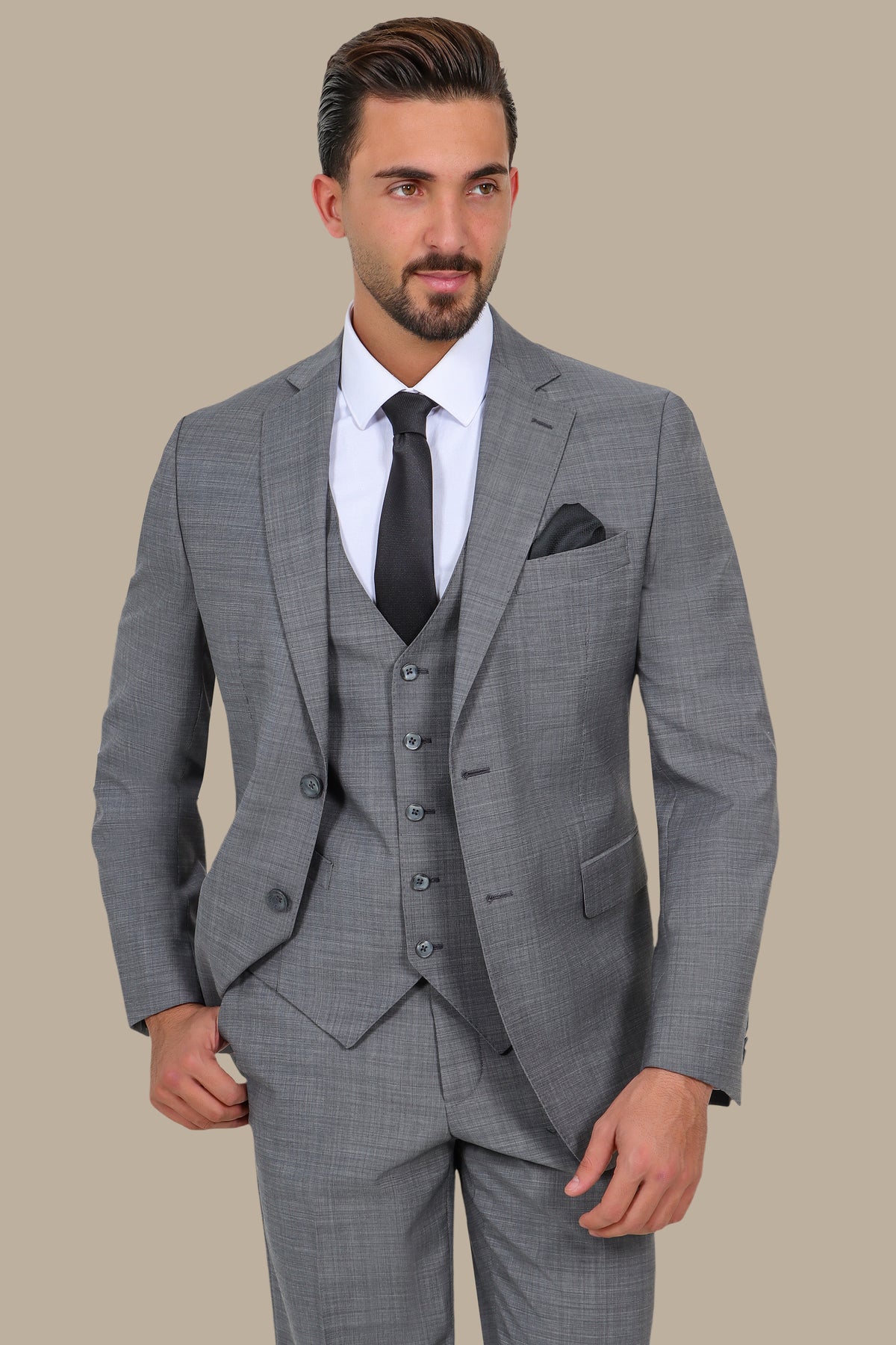 Wool Notch Filafil 3-Piece Suit
