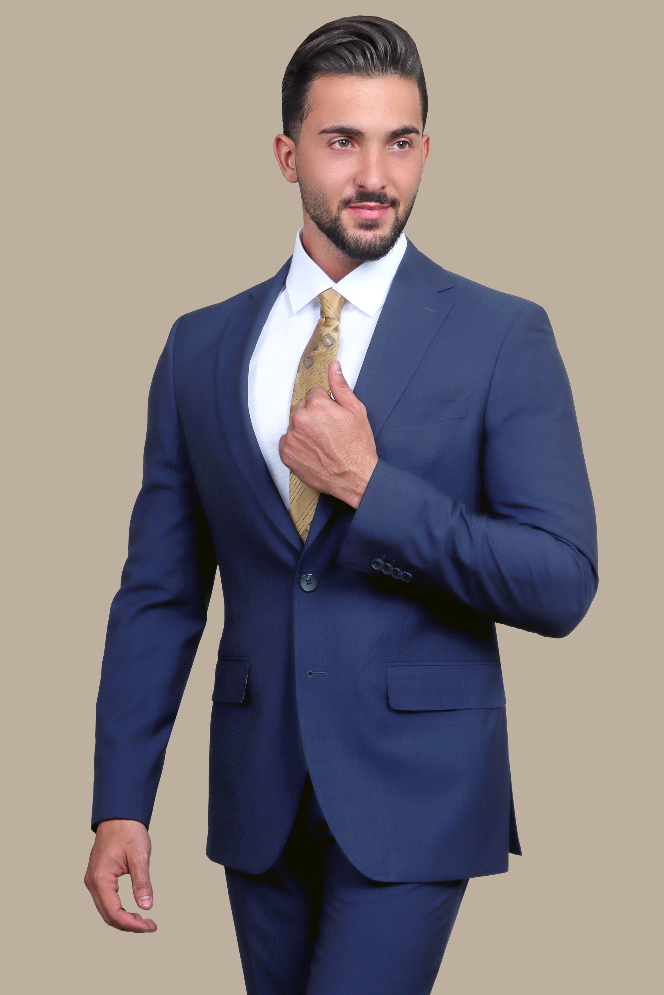 Navy Sophistication: Notch Basic Drop 8 Suit