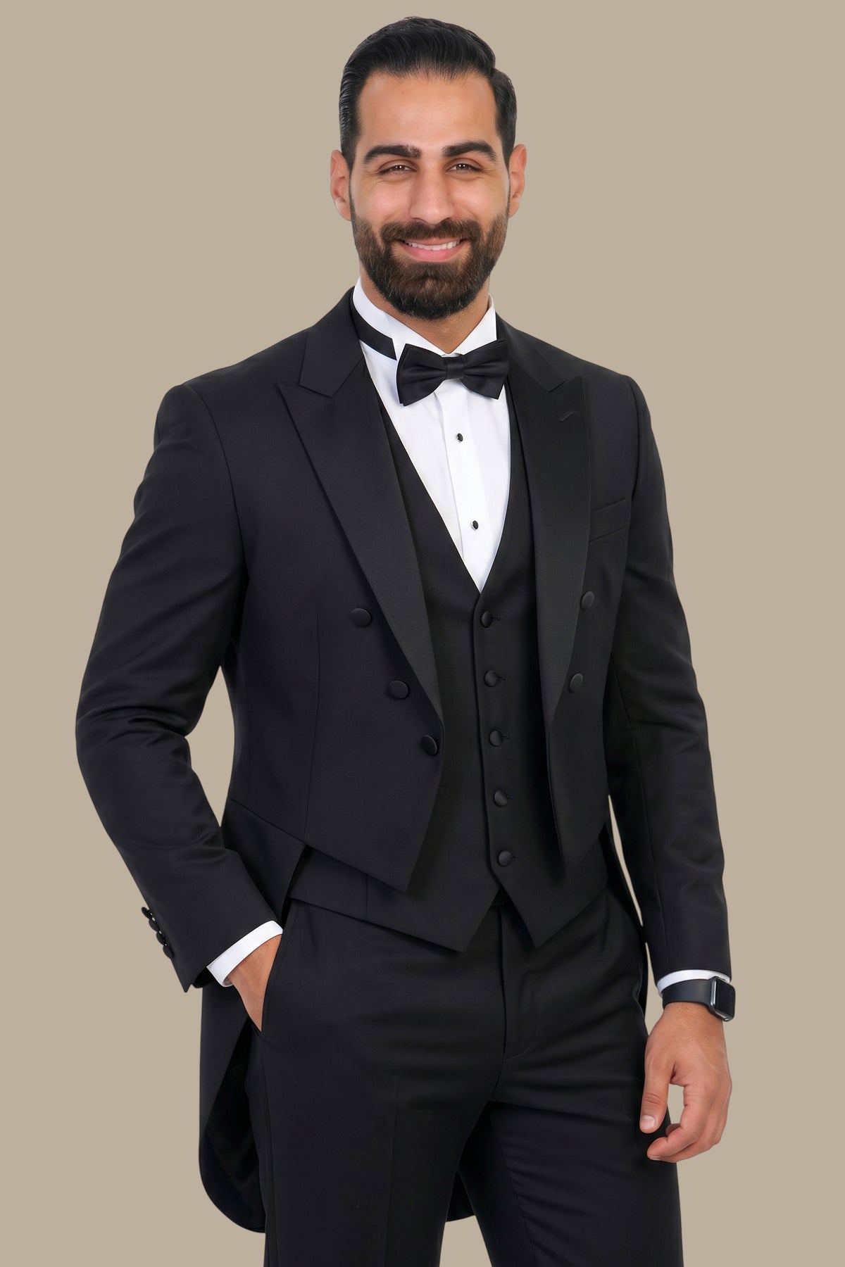 Tuxedo Frac Bonjour 3 Pieces – Black