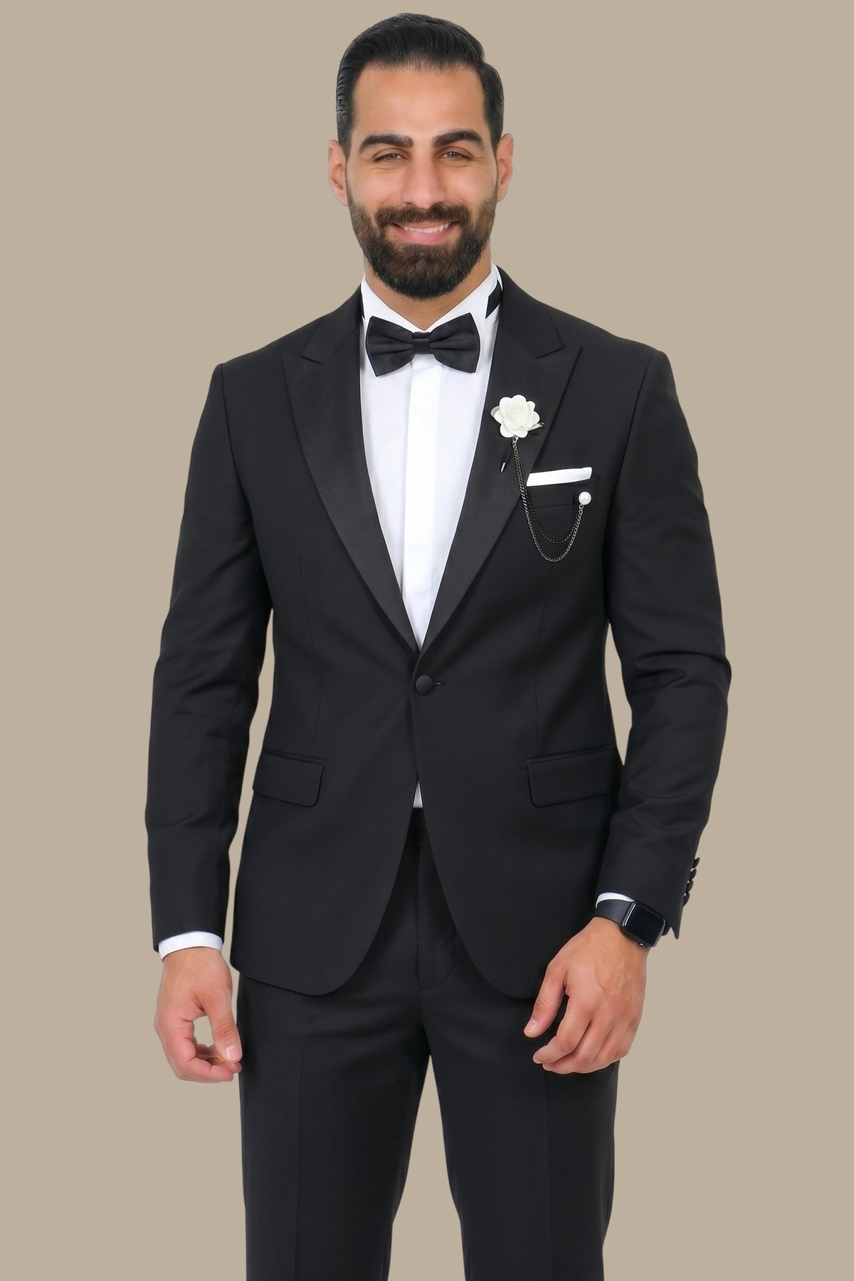 Tuxedo Wide Peak Lapel – Black