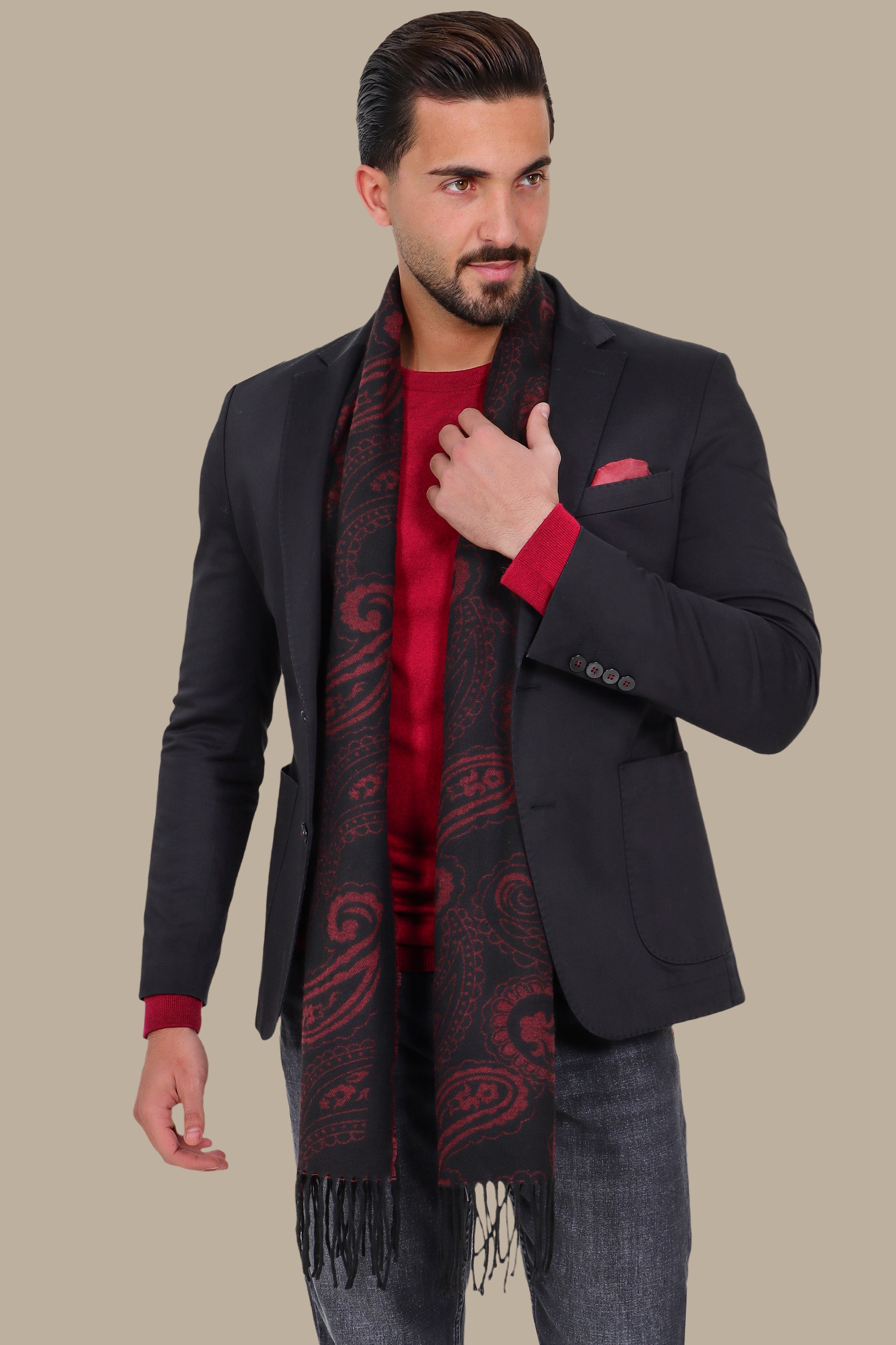 Chic Sophistication: The Satin Patch Black Blazer