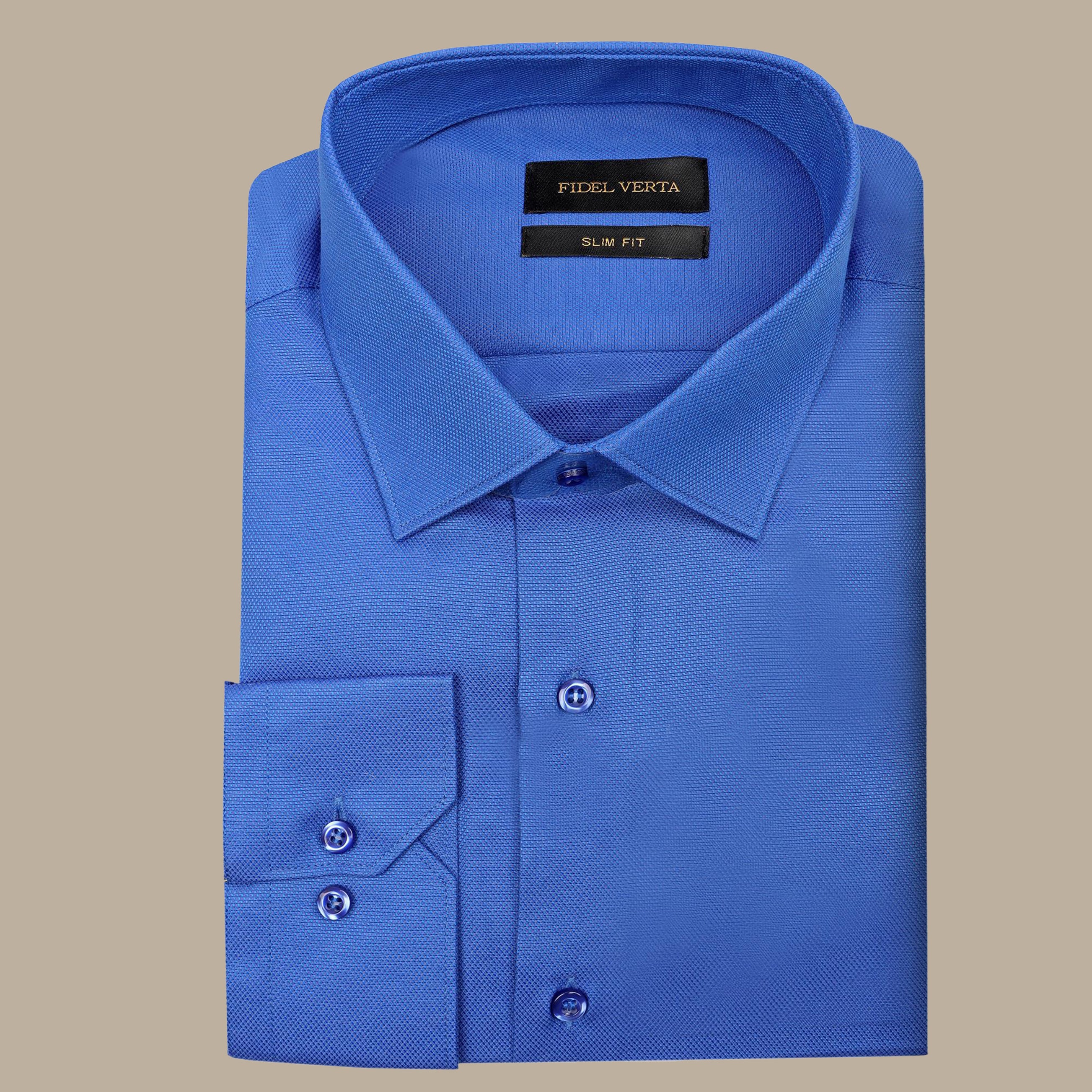 Indigo Slim Fit Oxford Shirt