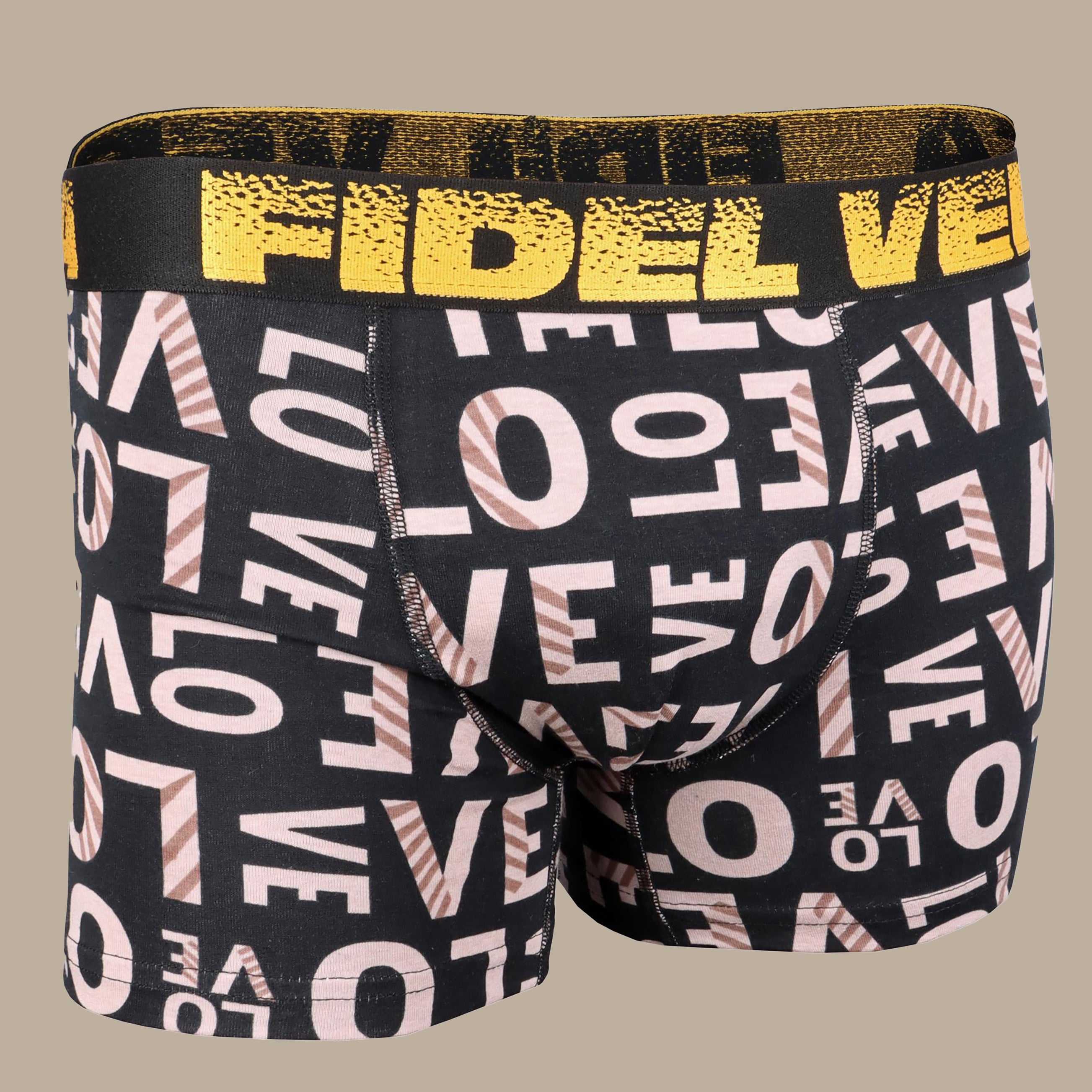 Fidel Verta Boxer: Black & Beige Love