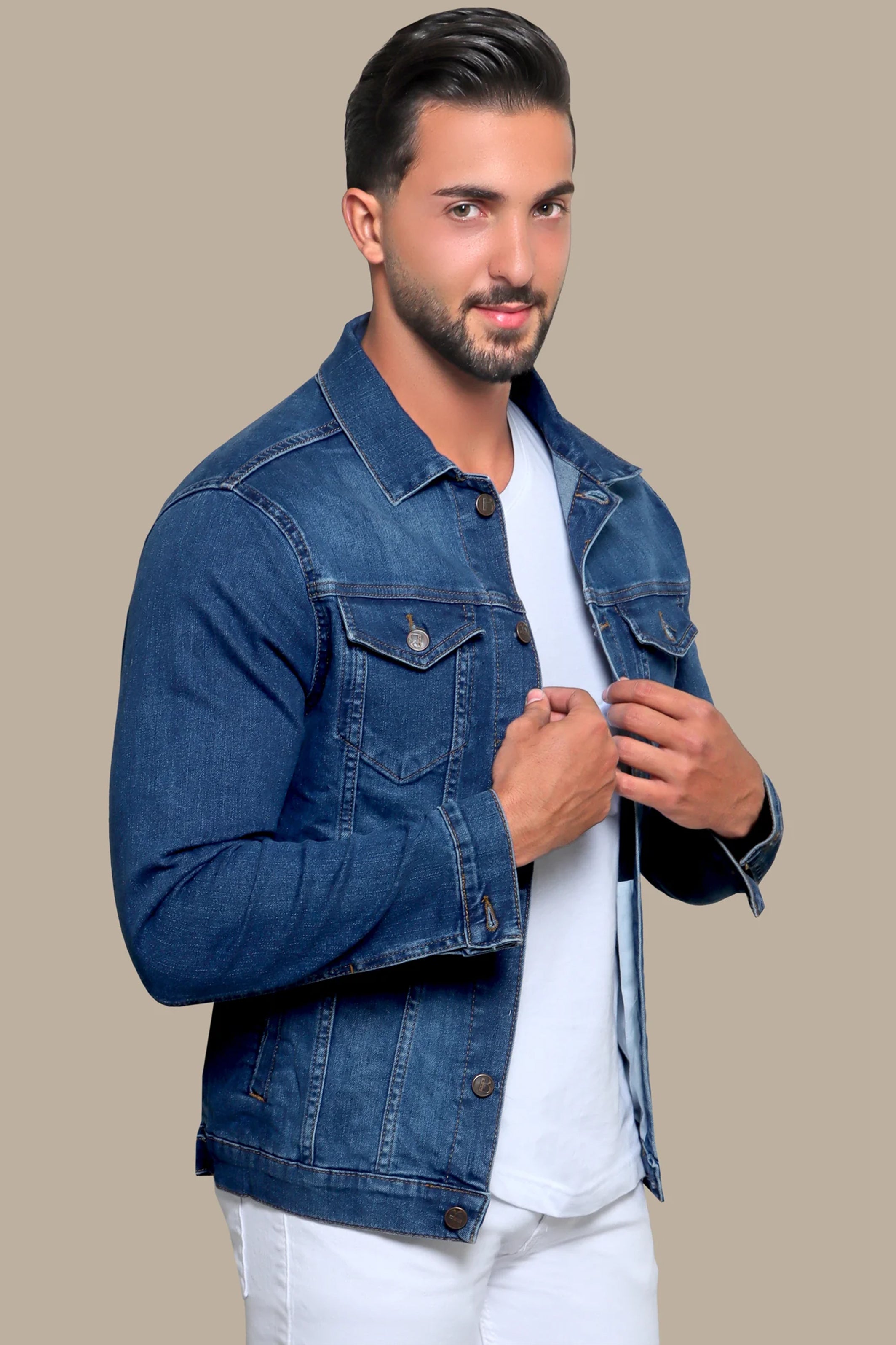 Jacket Denim Basic | Blue