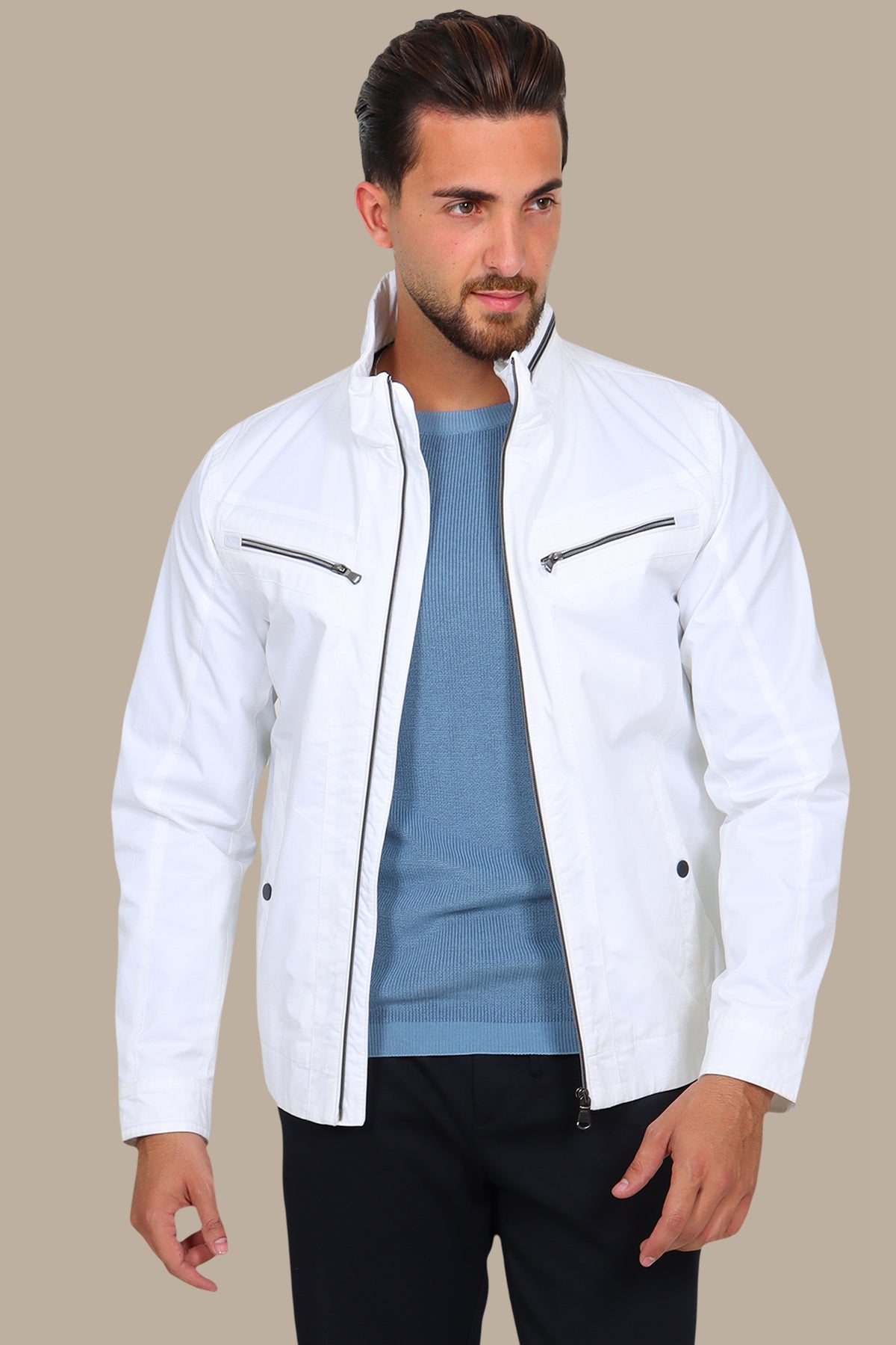 Dual-Zipper Comfort Jacket: Versatile Style Meets Ultimate Comfort