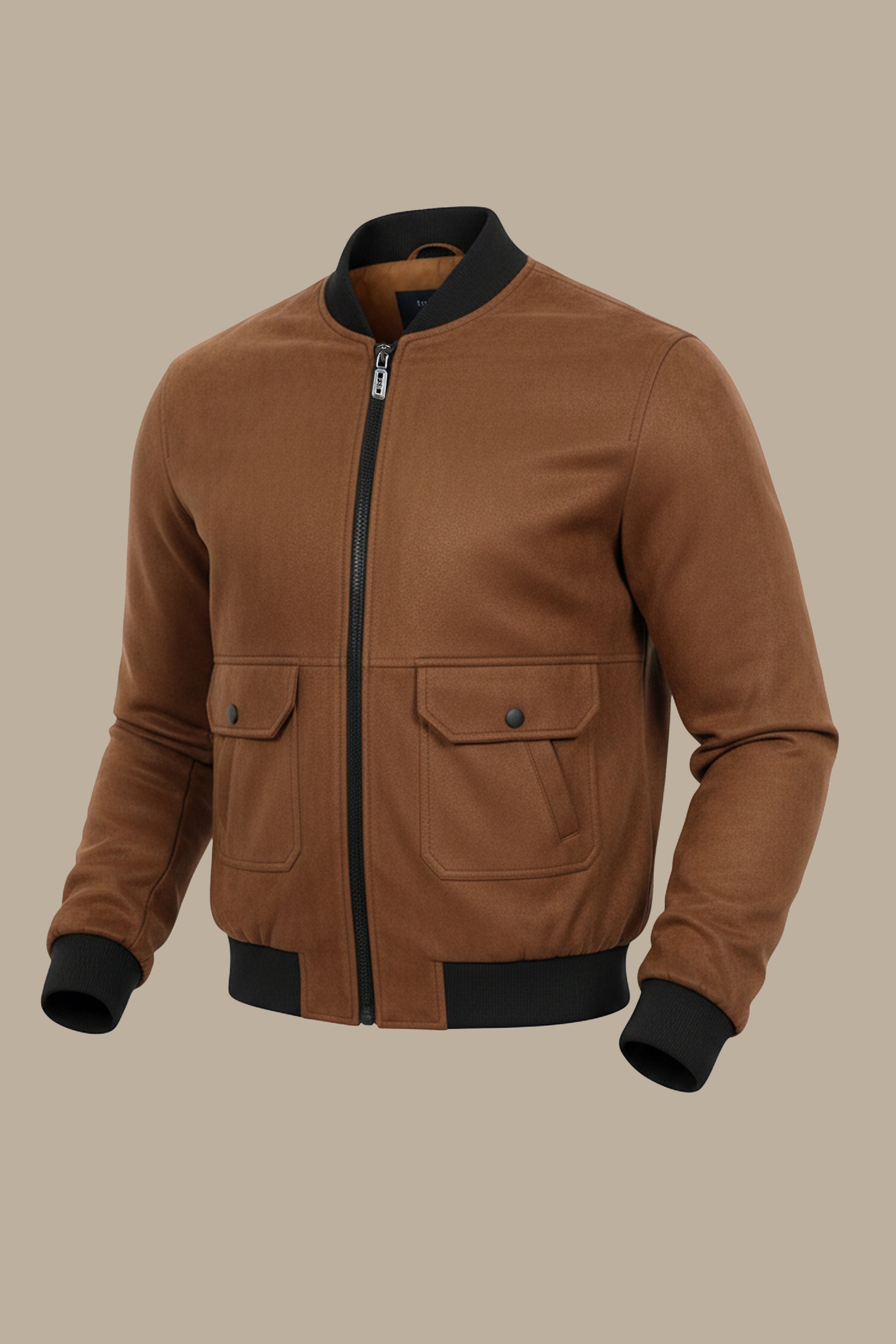 Havane Harmony: Col Mao Blouson Jacket