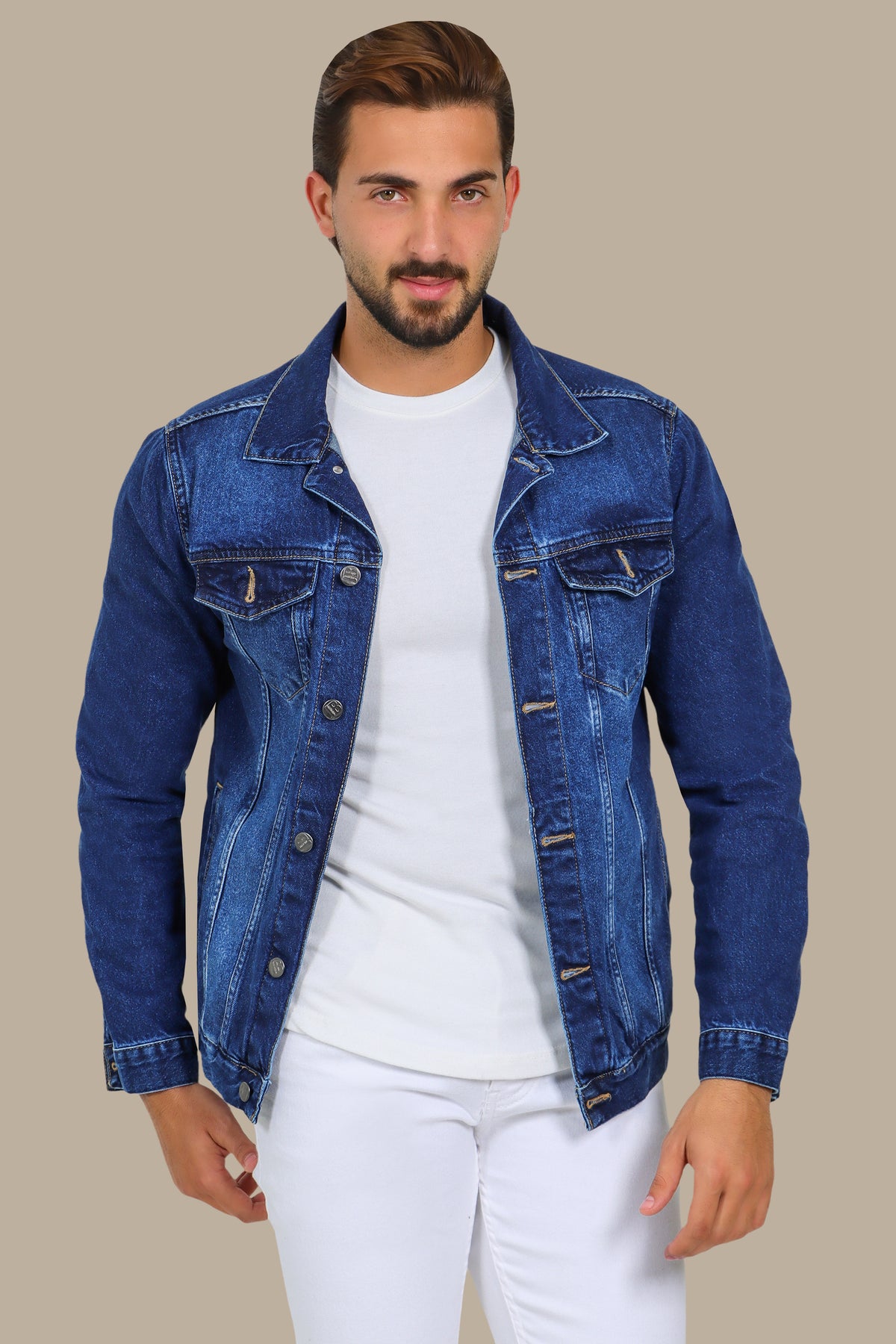 Denim Jacket Basic Light Blue
