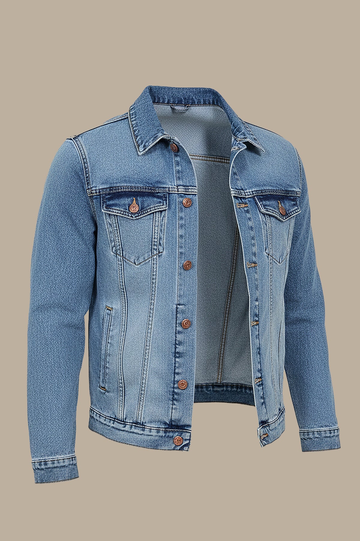 Denim Jacket Basic – Light Blue