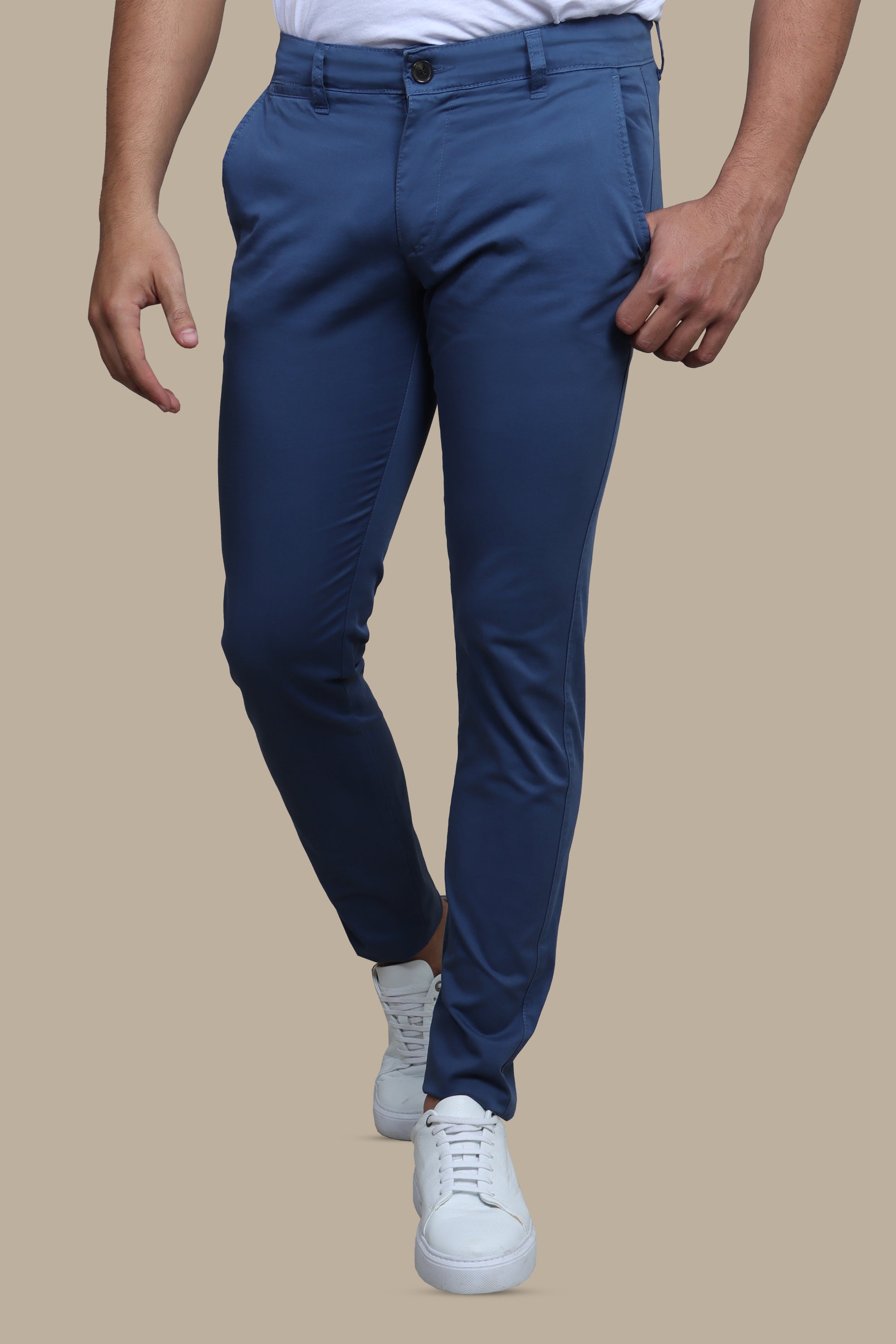 Blue Bliss: Embrace Effortless Style with Chino Slim Fit Elegance