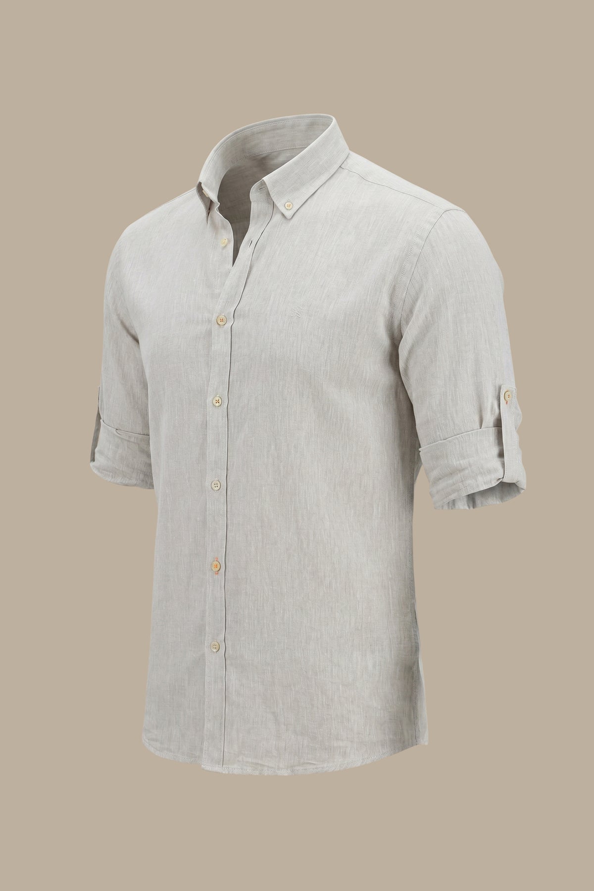 Linen Basic Collar Shirt