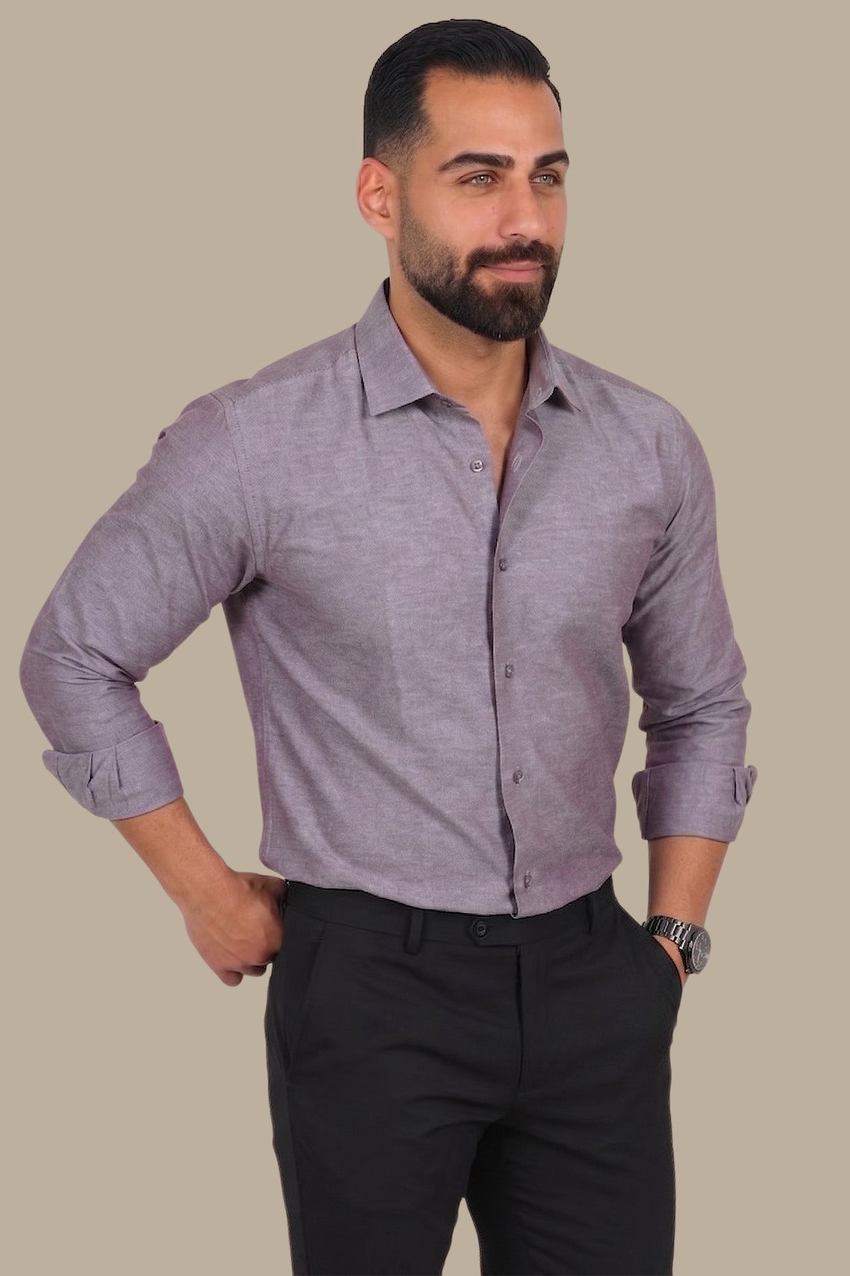 Chambray Slim Fit Shirt