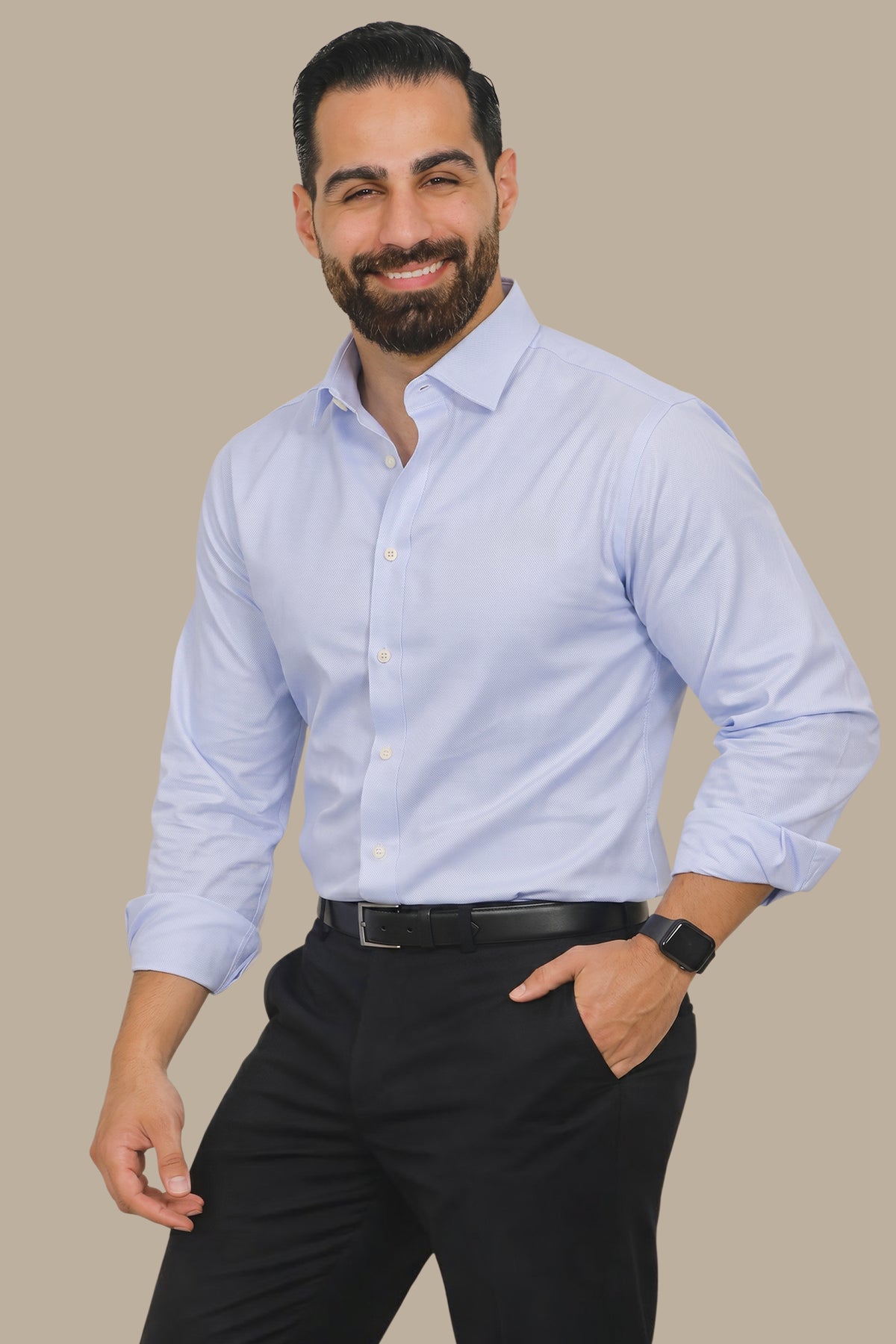 Chambray Slim Fit Shirt