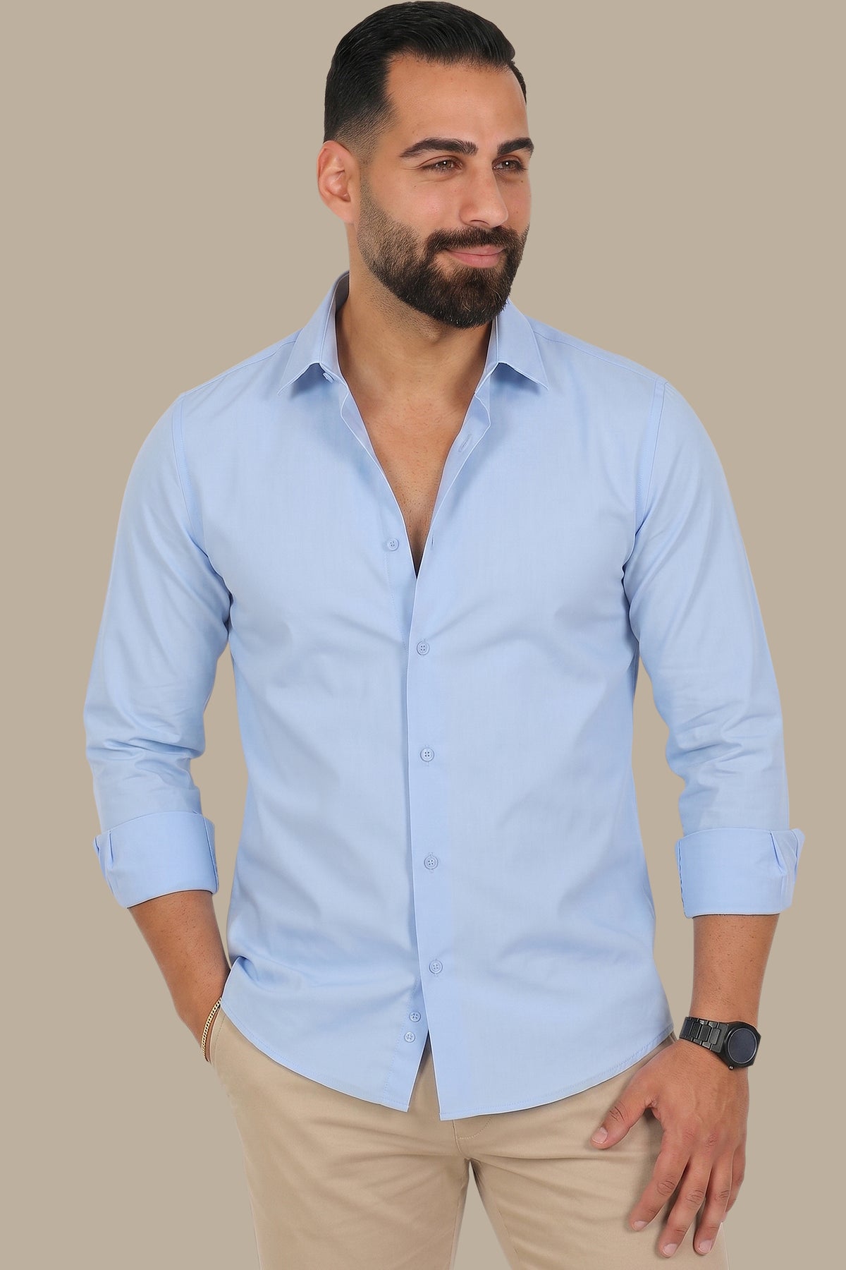 Chambray Slim Fit Shirt
